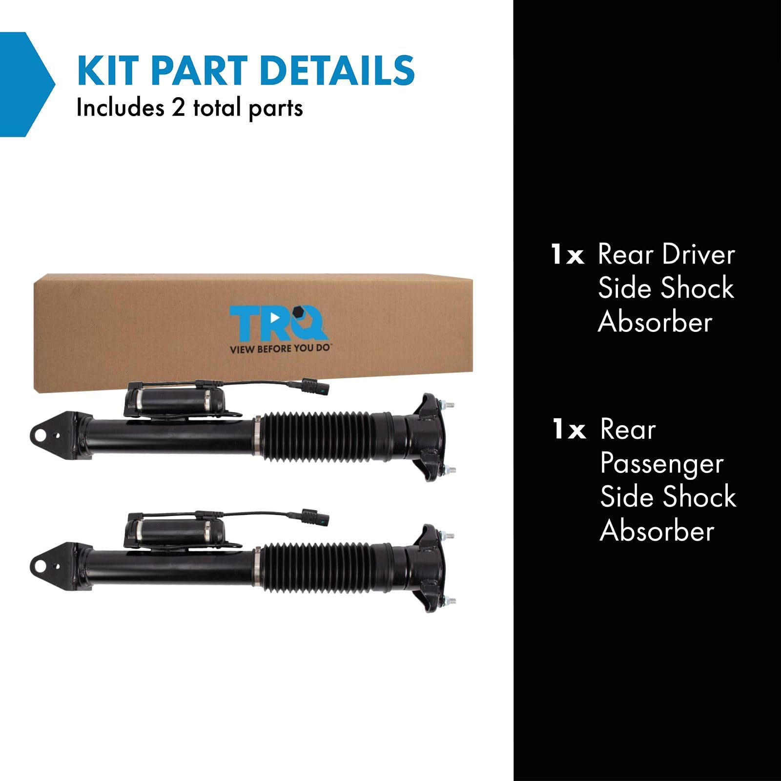 Trq Rear Shock Absorber Set Compatible With 2013-2016 Mercedes-Benz Gl350 Gl450 Gl550 2016-2017 Gle300D Gle350 Gle400 Gle550E 20