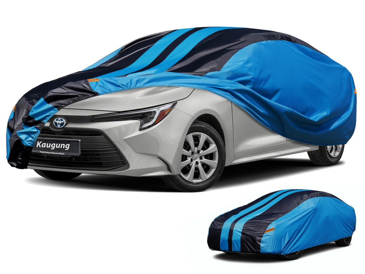 Kaugung Car Cover Waterproof Custom Fit Toyota Corolla(2006-2025), Full Exterior Cover For Automobiles Lightweight Resistant Out