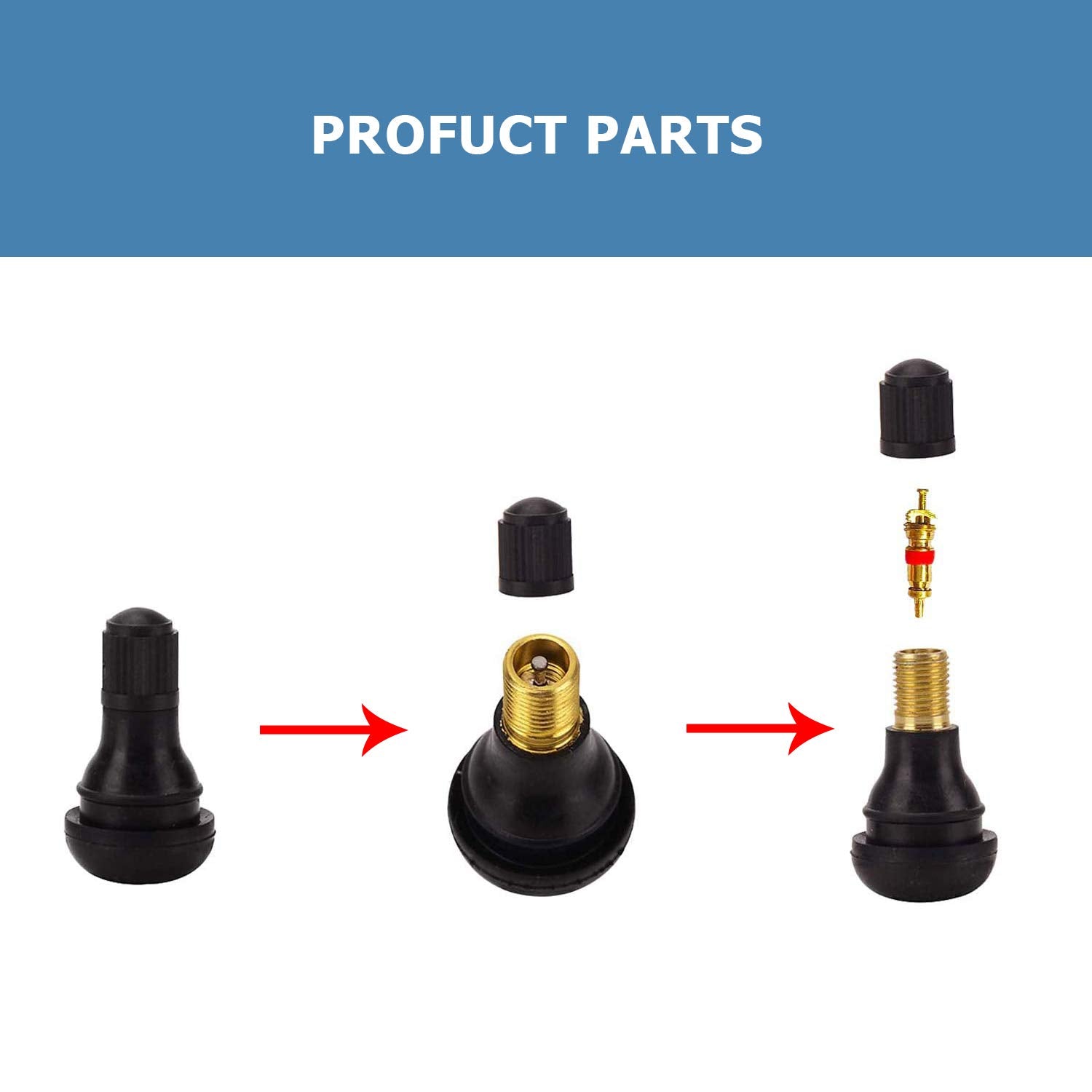 Ezisoe 50 Pcs Tr412 Black In Standard Length Stem Snap Rubber Valve Stems,For Off-Road Trucks Atv,Suvs,Rvs With Tubeless 0.453In 11.5Mm Rim Holes On Vehicles