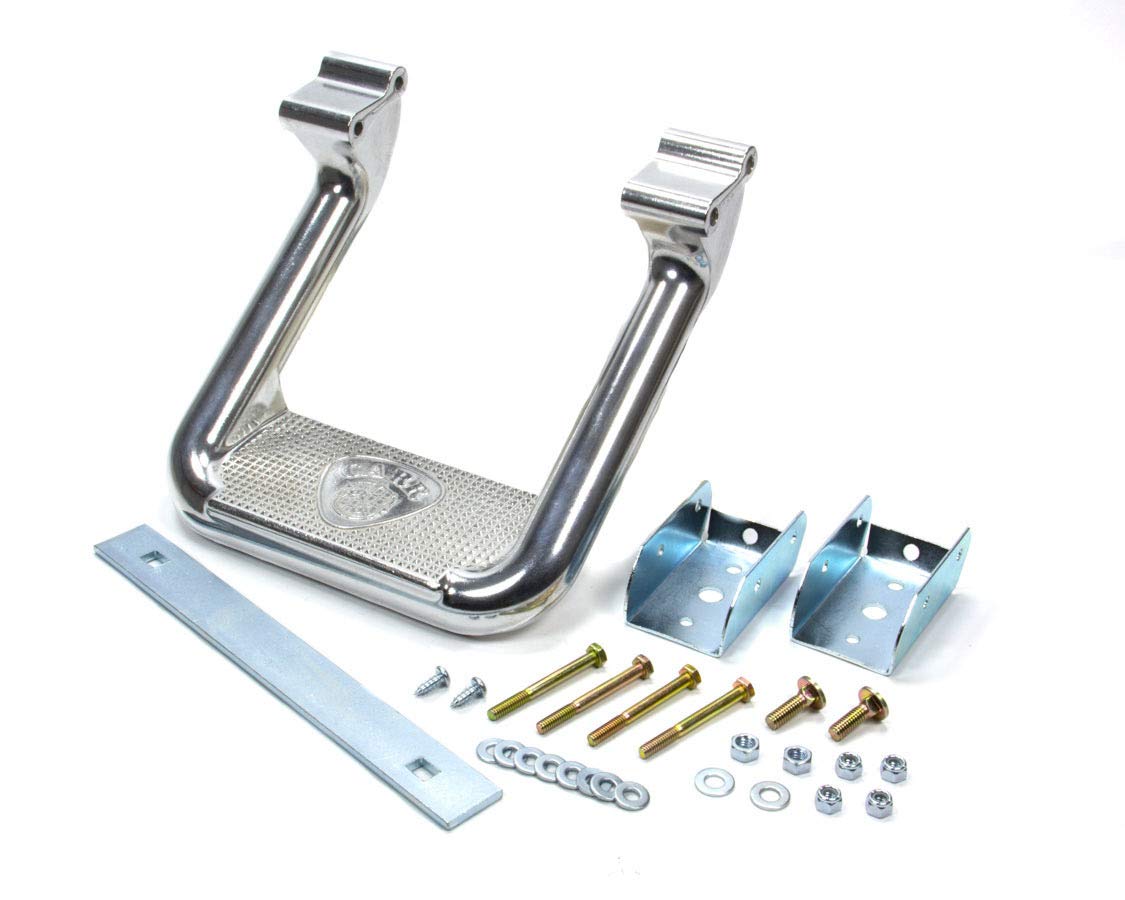 Carrs Step Bars, Hoop II, Mount Kit Included, Aluminum, Polished, Compatible with Ford Fullsize Truck 1981-98, Each