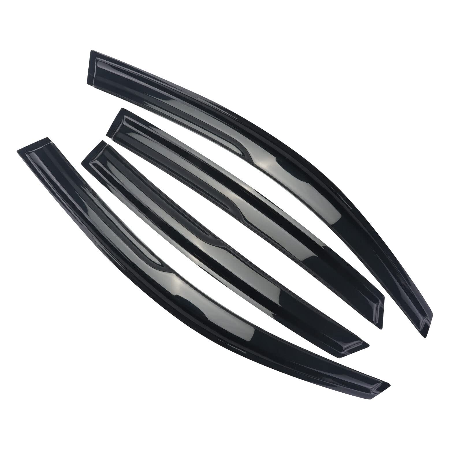 Sontian Window Visor Tape-On Side Deflectors Vent Rain Guard 2016-2020 Ho-Nda Civic 10Th 4-Door Sedan Vent Window Visors, Vent D