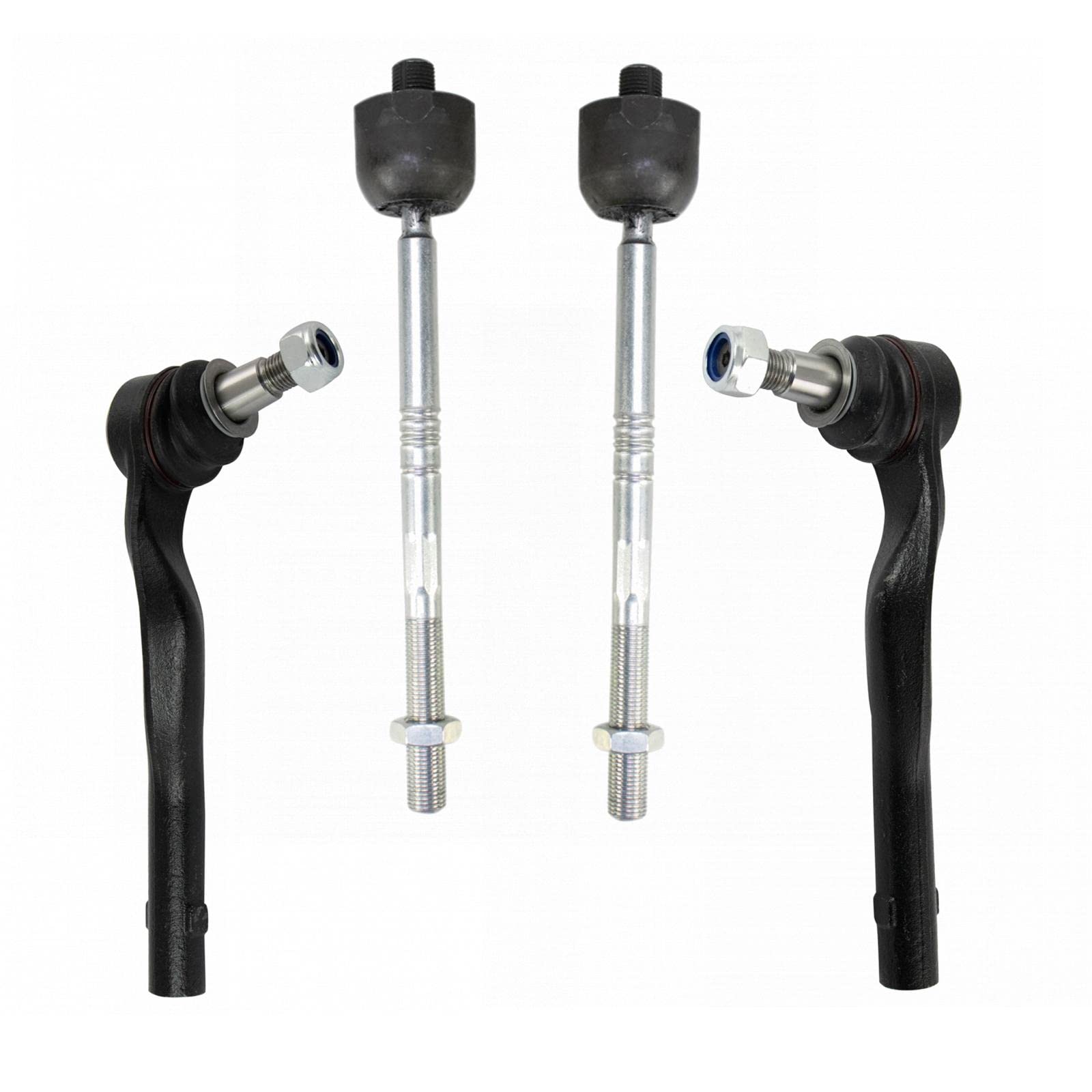 Trq Front Tie Rod Set Compatible With 2010-2011 Mercedes-Benz E350 E550