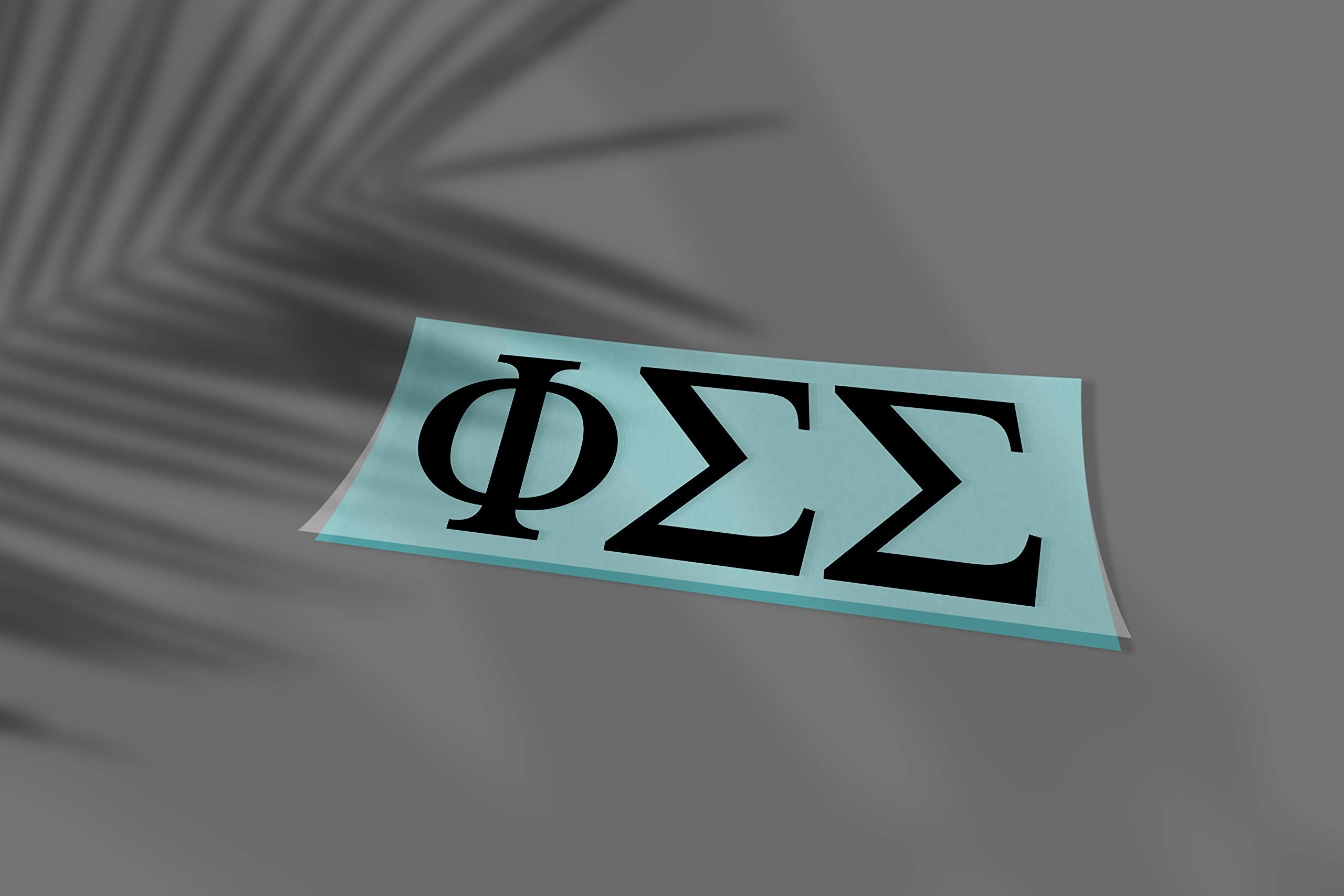 Pro-Graphx Phi Sigma Sigma Greek Sorority Sticker Decal, 2.5 Inches Tall, Black