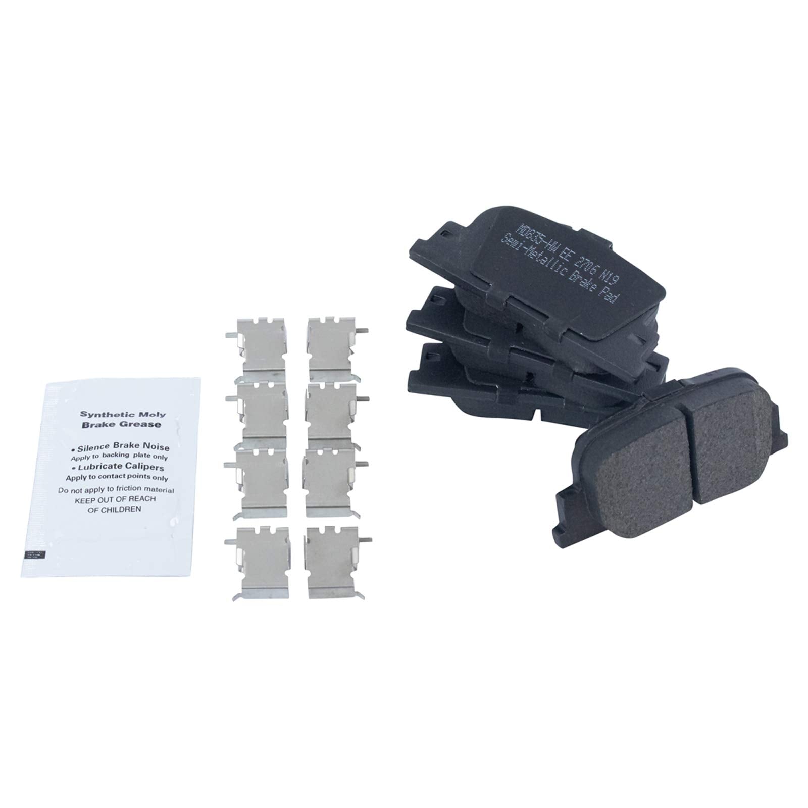 Trq Rear Brake Pad & Rotor Kit Brake Pads Brake Rotor Semi-Metallic Compatible With 2000-2001 Lexus Es300 Toyota Camry
