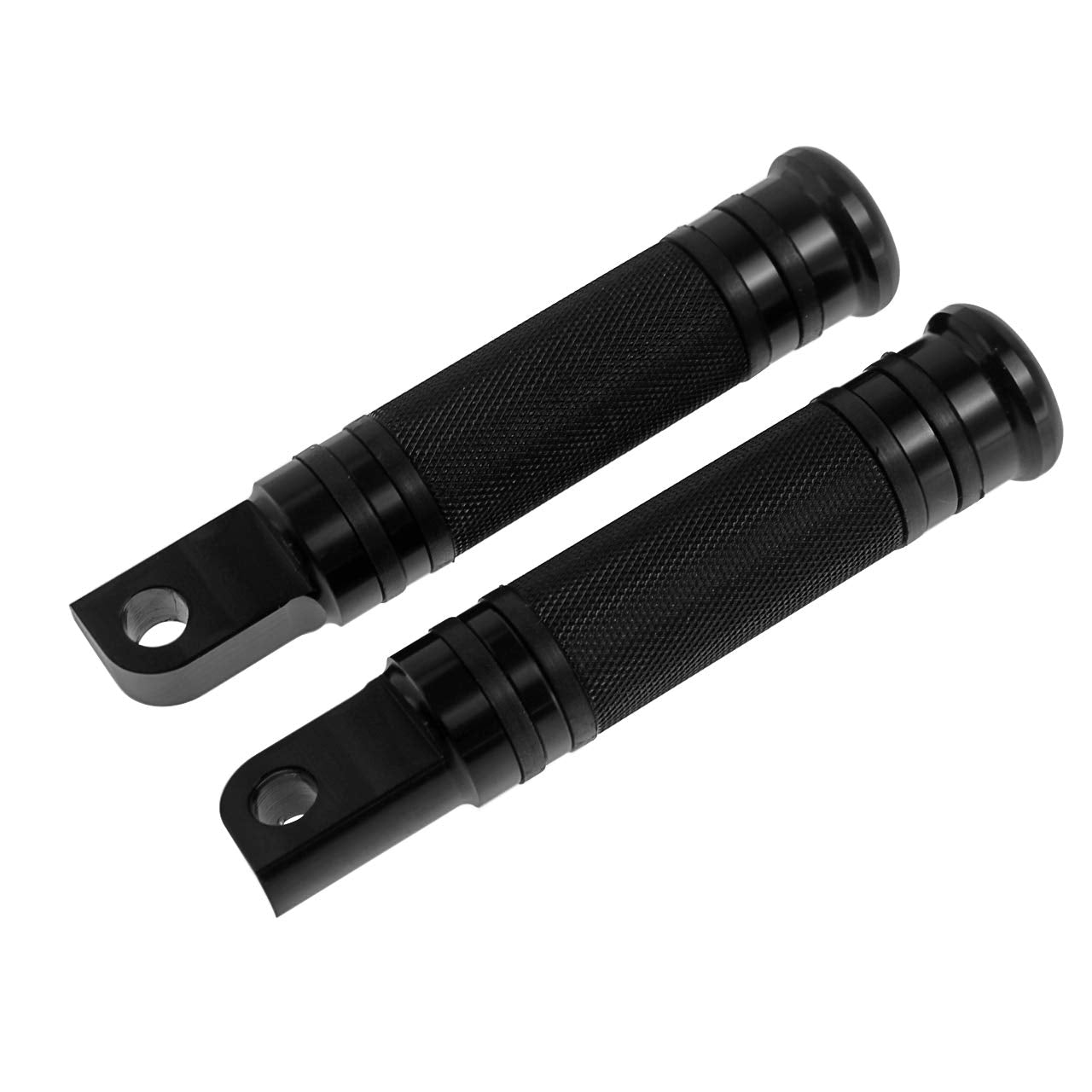 HDBUBALUS Pair Billet CNC Aluminum Motorcycle Foot Pegs Fit for Harley Style Male Mount Footpegs Footrest