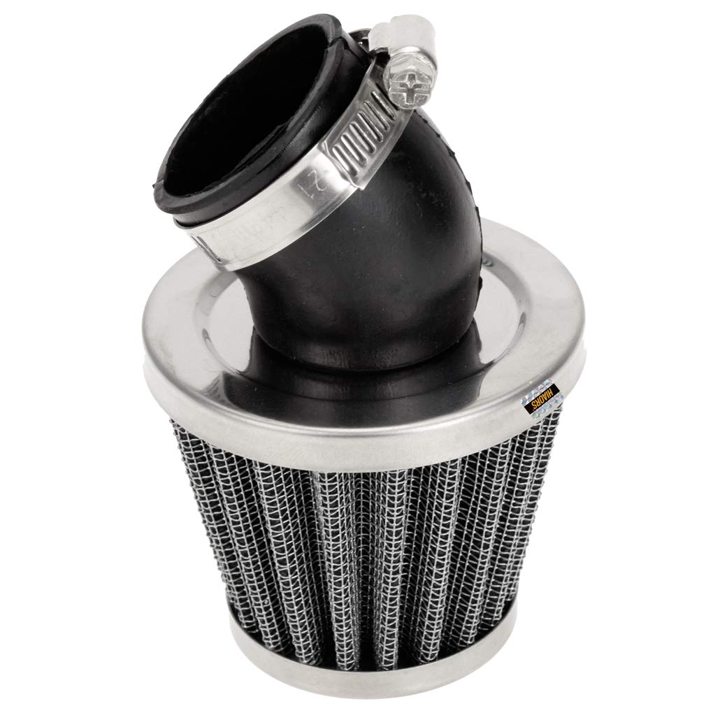 Hiaors 35Mm Go Kart Bent Rubber Tube Air Filter Cleaner For Nst Sunl Kazuma Baja 50Cc 70Cc Coolster 110Cc 125Cc Atv Xr50 Crf50 C