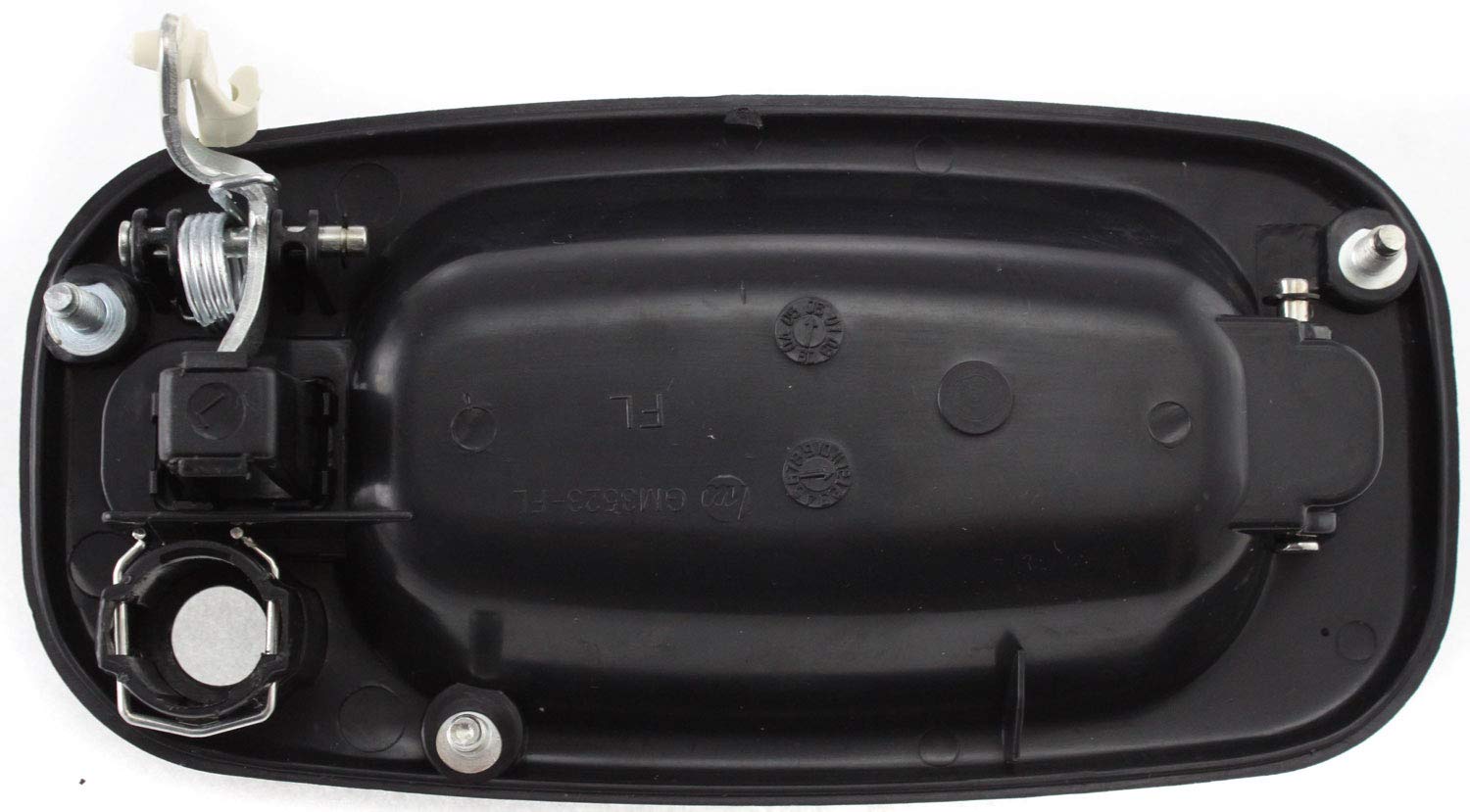 Evan Fischer Front Exterior Door Handle Compatible with 1999-2004 Chevrolet Silverado 2500, Fits 1999-2004 GMC Sierra 2500 Textured Black with Key Hole without Chrome Lever Driver Side