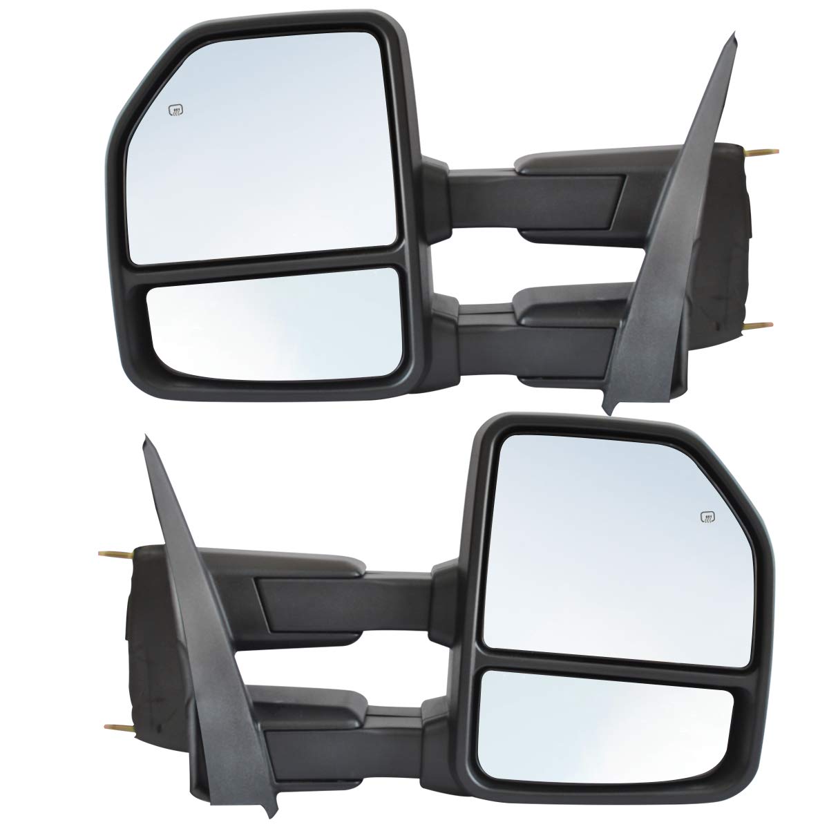 JZSUPER Towing Mirrors fit for Ford F150 Pickup Truck 2015 2016 2017 2018 2019, Power Heated with Turn Signal Temperature Sensor
