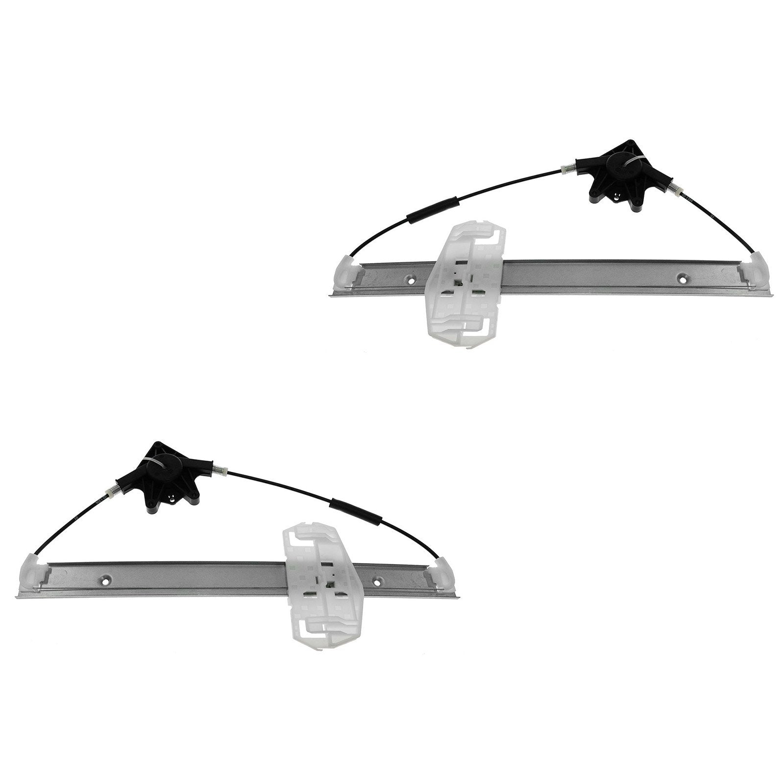 Trq Front Power Window Regulator Set Compatible With 2007-2017 Jeep Wrangler 2018 Wrangler Jk Ch1351162