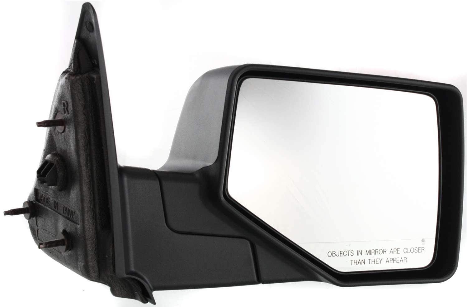 Kool-Vue Passenger Side Mirror Compatible with 2006-2011 Ford Ranger, Fits 2006-2009 Mazda B4000, 2006-2009 B2300 & 2006-2007 B3000 Manual Folding, Textured Black, Manual Glass - FO1321283