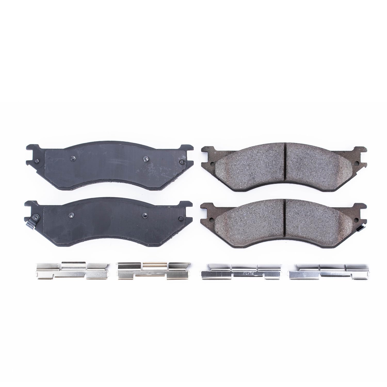 Power Stop 17-702A, Z17 Rear Ceramic Brake Pads with Hardware For Dodge Ram 2500 2001-2008, Dodge Ram 3500 2001-2008 [Model Spec