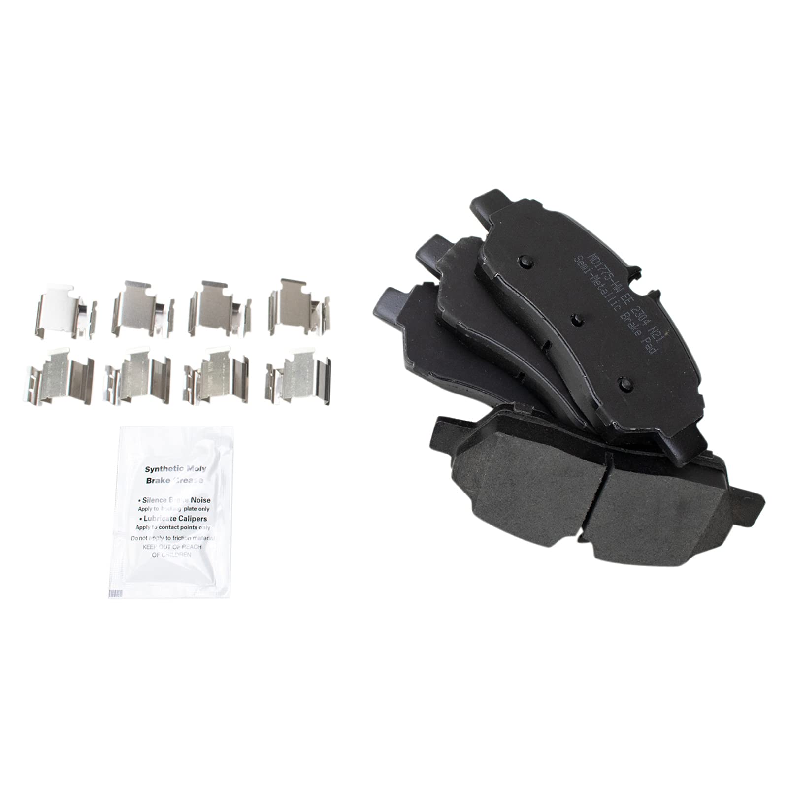 Trq Rear Semi Metallic Disc Brake Pads & Rotor Kit Compatible With Ford Transit Van