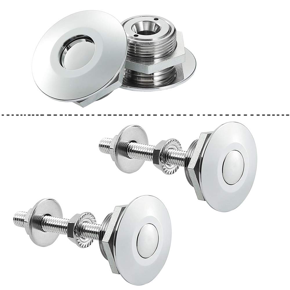 RVCAZON STETION Quick Release Latch License Plate Lock Clip 1.25'' Diameter Aluminum Alloy Car Hood Pins Lock Clip Kit for Bumpe