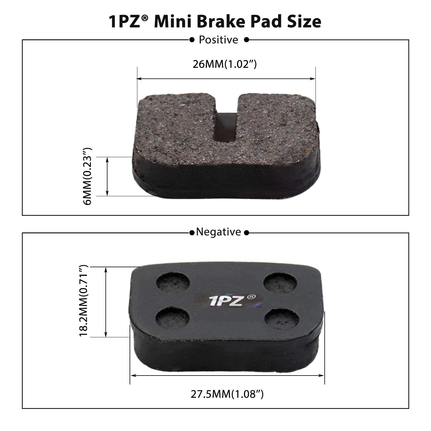1Pz Dp2-4S1 Brake Pads For Motovox Mbx10 79Cc Moto Mm-Bb80 Baja Racer Mini Bike Rear Brake Pads Mbx-10 Parts New (4 Pair)