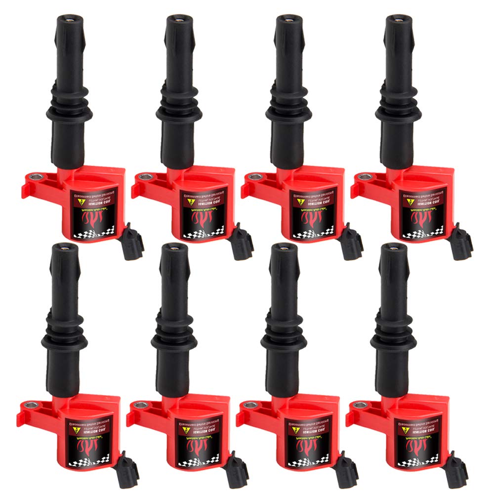 Carbole Dg511 Ignition Coils Compatible With 1999-2008 Ford F250 F350 Super Duty Lincoln Mercury V8 V10 4.6L 5.4L 6.8L Replaceme
