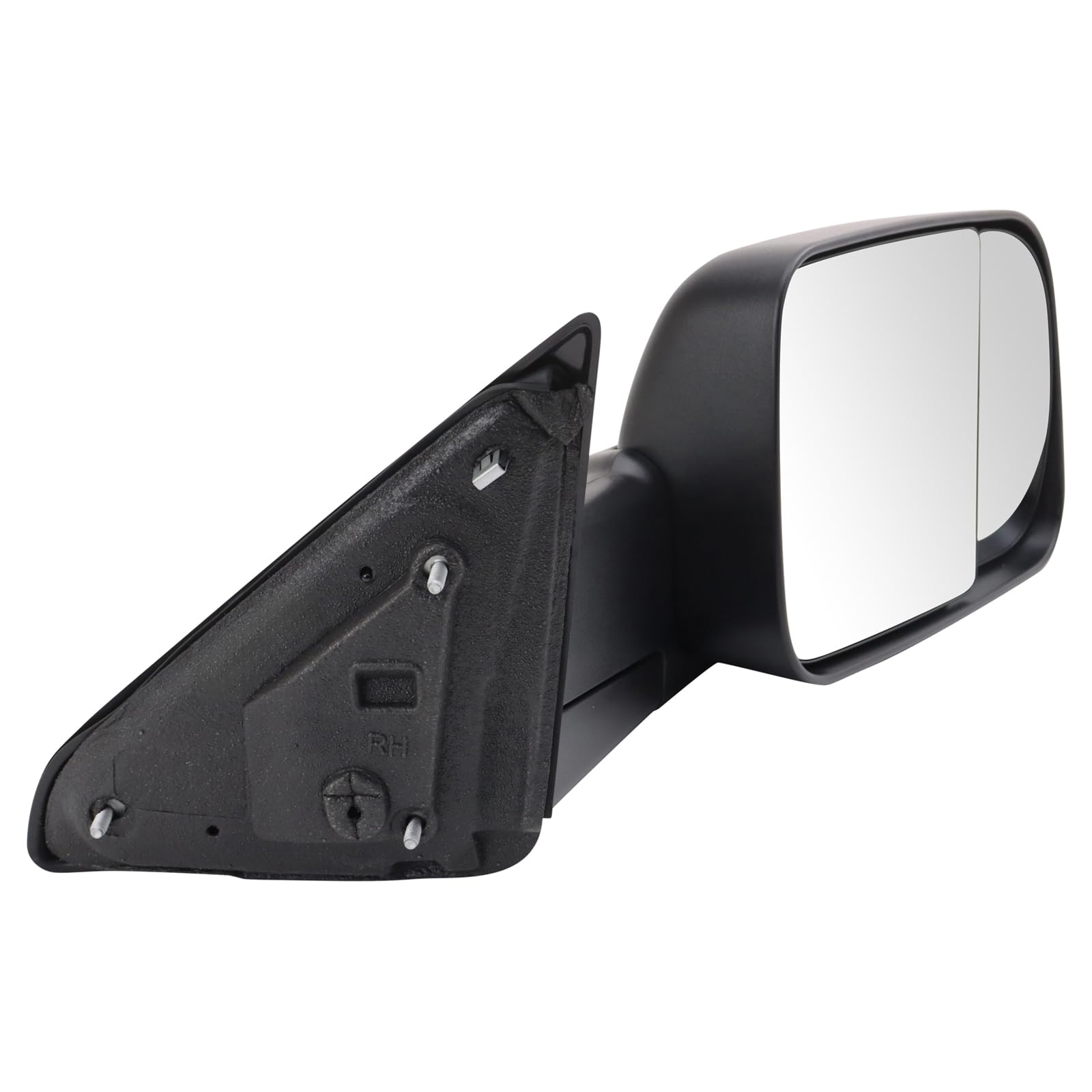 Trail Ridge Mirror Set Black Manual Driver & Passenger Side Compatible With 2010 Dodge Ram 1500 Ram 2500 Ram 3500 2011-2018 Ram