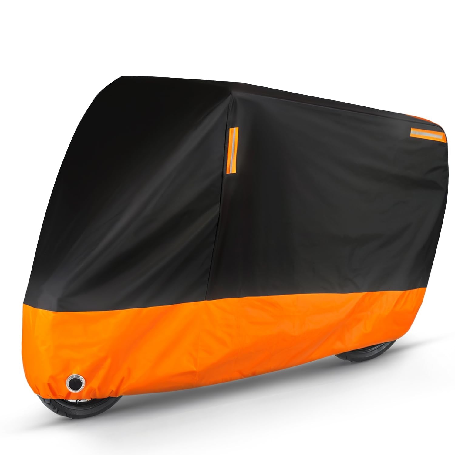 Puroma Motorcycle Cover Heavy Duty Scooter Cover Waterproof Outdoor All Season Universal Weather Quality Protection with Night R