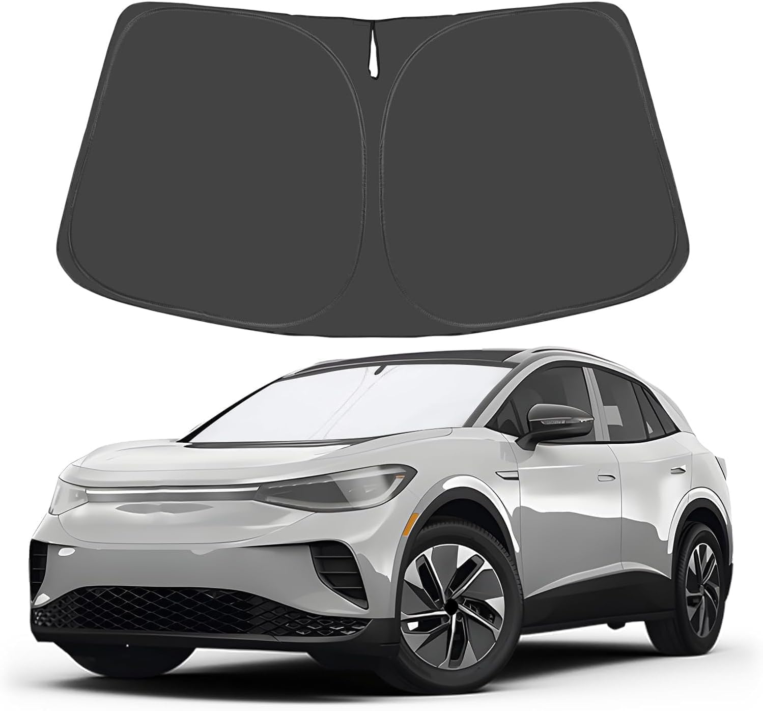 Proadsy 2025 Upgrade Windshield Sunshade Custom Fit 2021-2023 2024 2025 Volkswagen Vw Id.4 Window Shade Cover Sun Protector Bloc