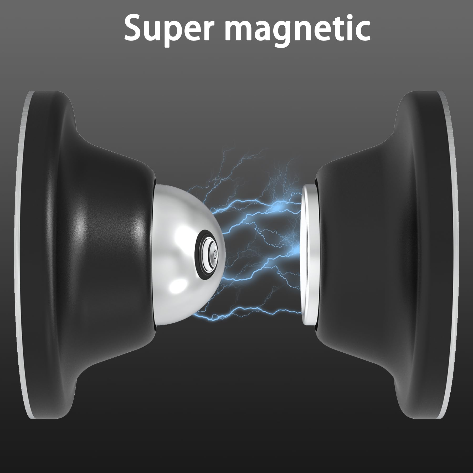 Magnetic RV Door Holder for Trailer, Camper, Motorhome,Cargo Trailer - Black Finish, Easy to Use (2-Pack)