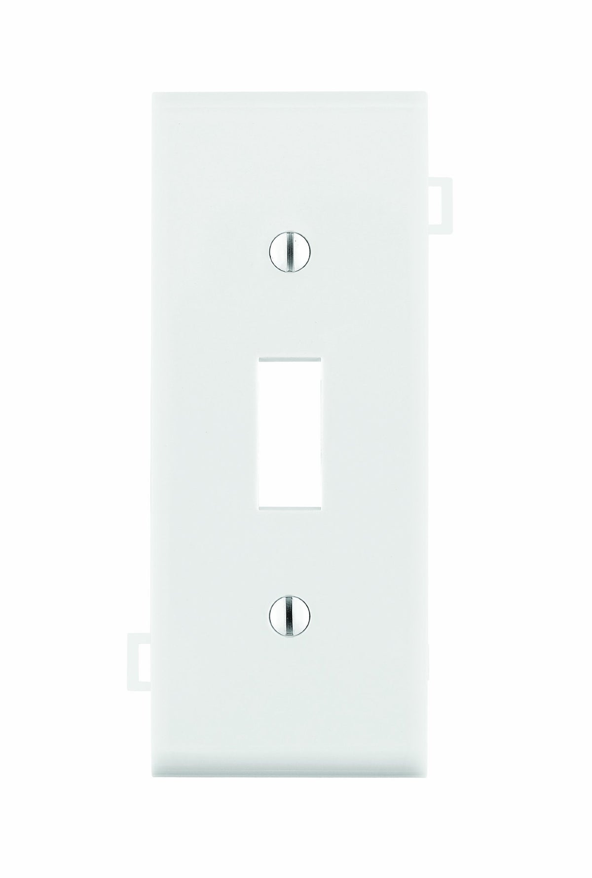 Leviton PSC1-W 1-Gang Toggle Device Switch Wallplate, Sectional, Thermoplastic Nylon, Device Mount, Center Panel, White