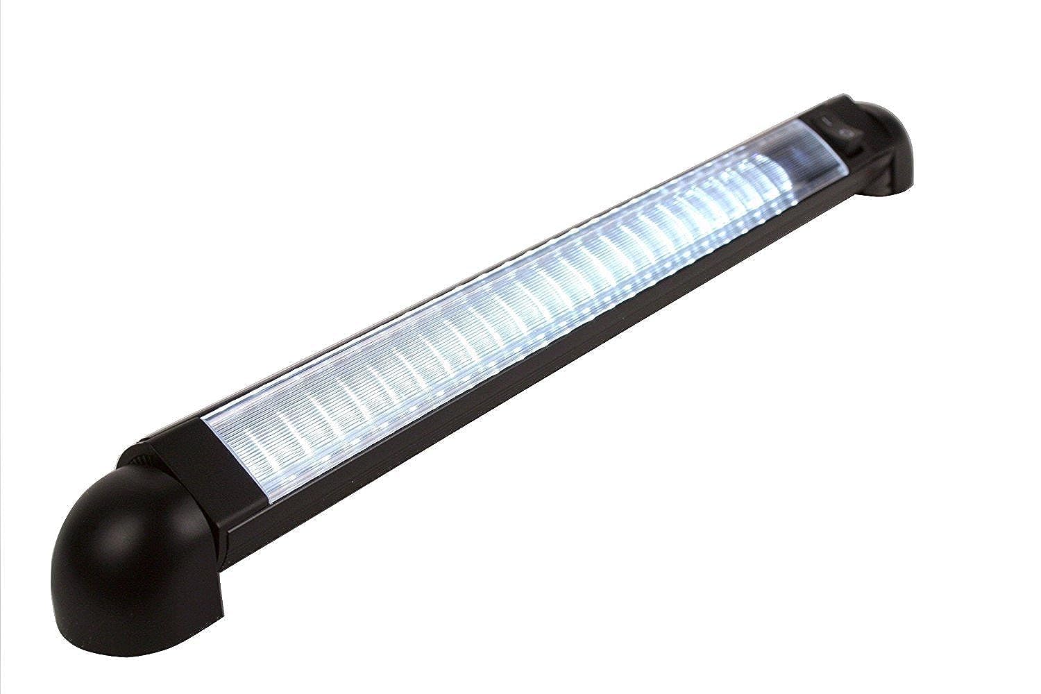Led Bar Light - Pivoting, Water Proof, 18'' Lamp, 12 Volt Dc Led Courtesy Convenience Lamp, 18'' With On/Off Switch