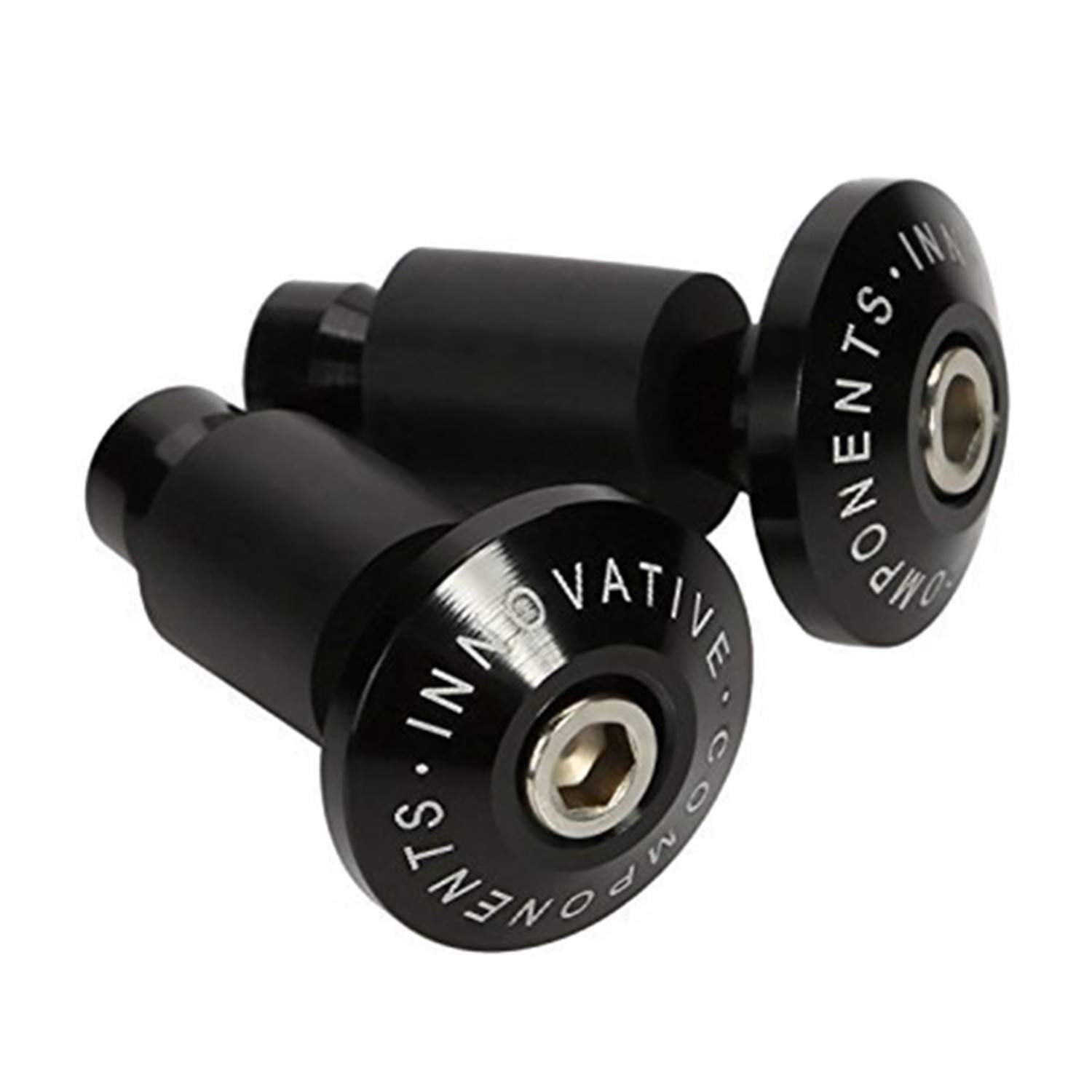 Cicmod Universal Motorcycle Street Bike 7/8' Handlebar Grips Bar End Plugs (Black) For Kawasaki Suzuki Yamaha Ducati Triuph