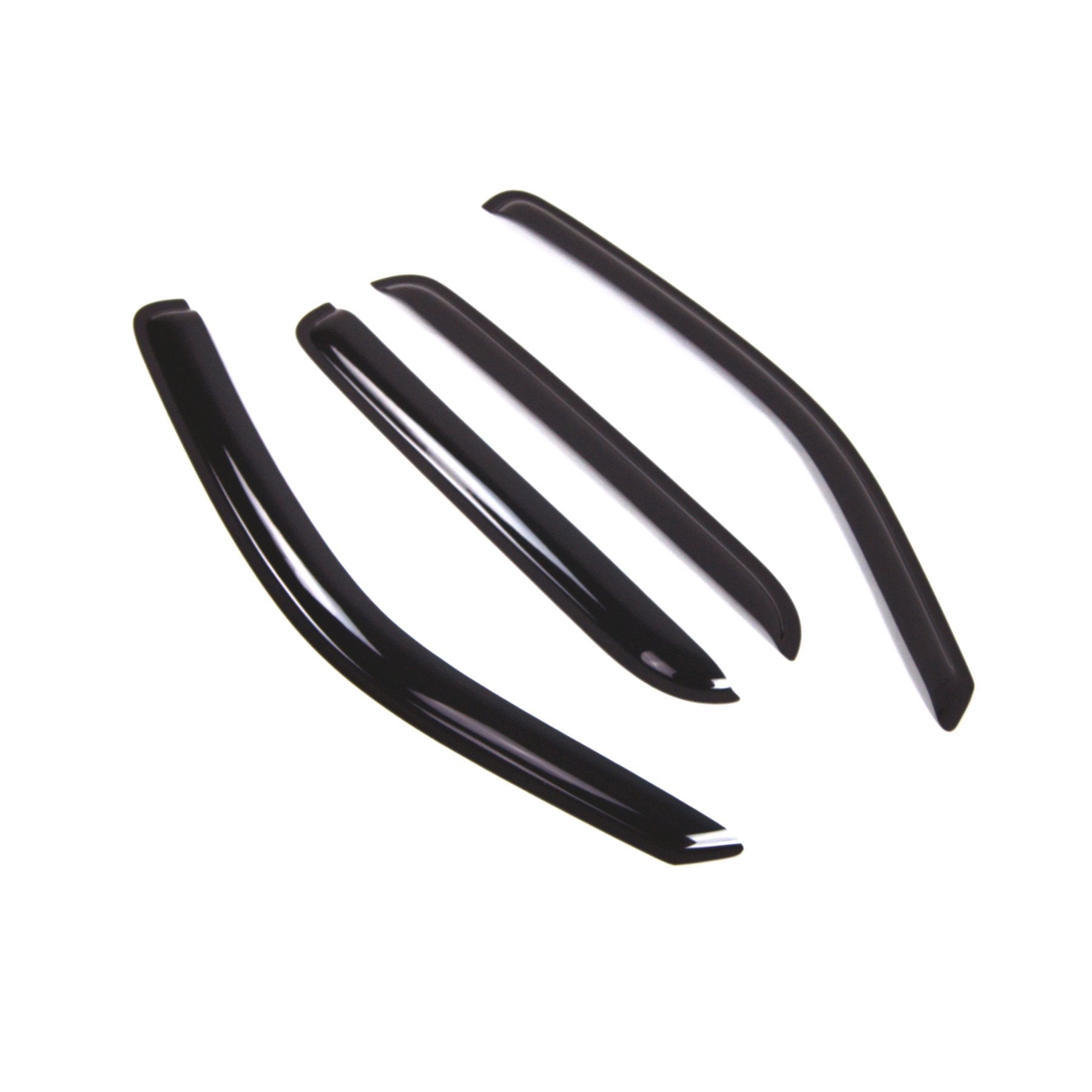 Tuningpros Outside Mount Window Vent Visors Rain Guards Compatible With Mazda Tribute 2001-2007 | Side Window Wind Deflectors Ra