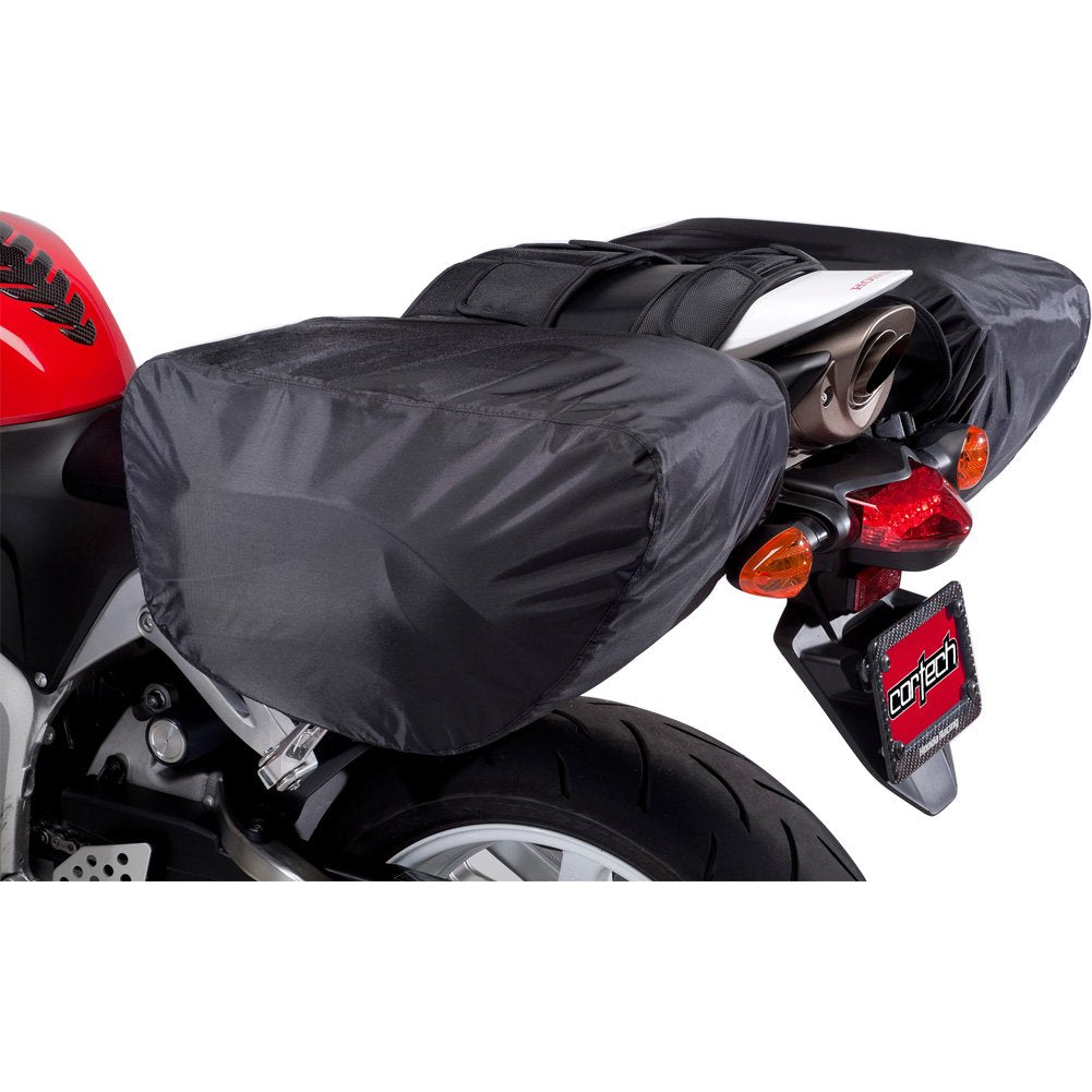 Cortech Super 2.0 36-Liter Motorcycle Saddlebag - Black / 16.9”L x 6.7”W x 10.2”D