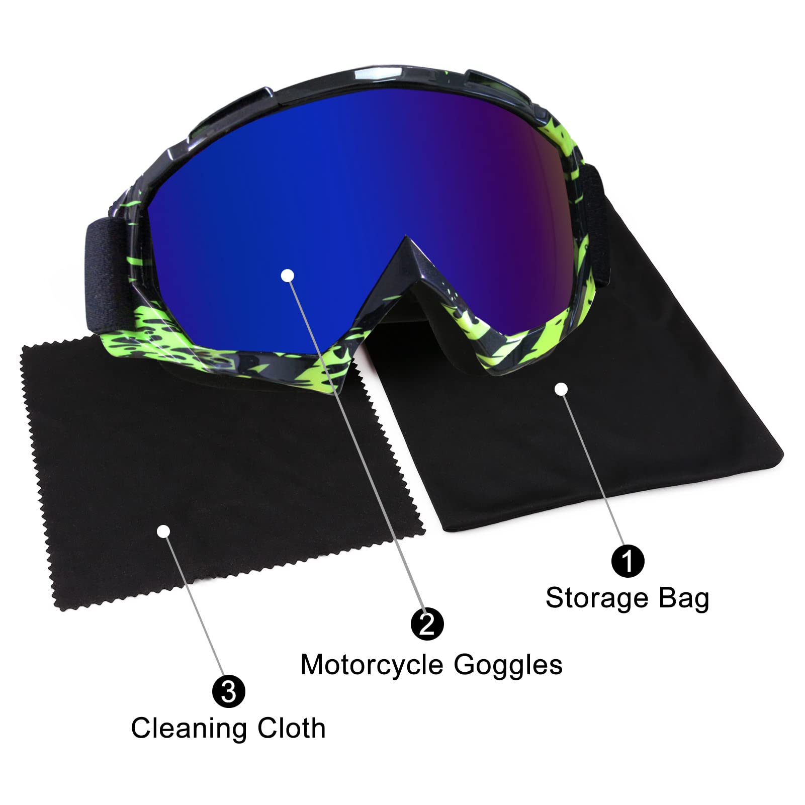 Dirt Bike Goggles Atv Motocross Goggles Motorcycle Goggles Mx Off Road Goggles For Men Women Adult Youth Riding Racing