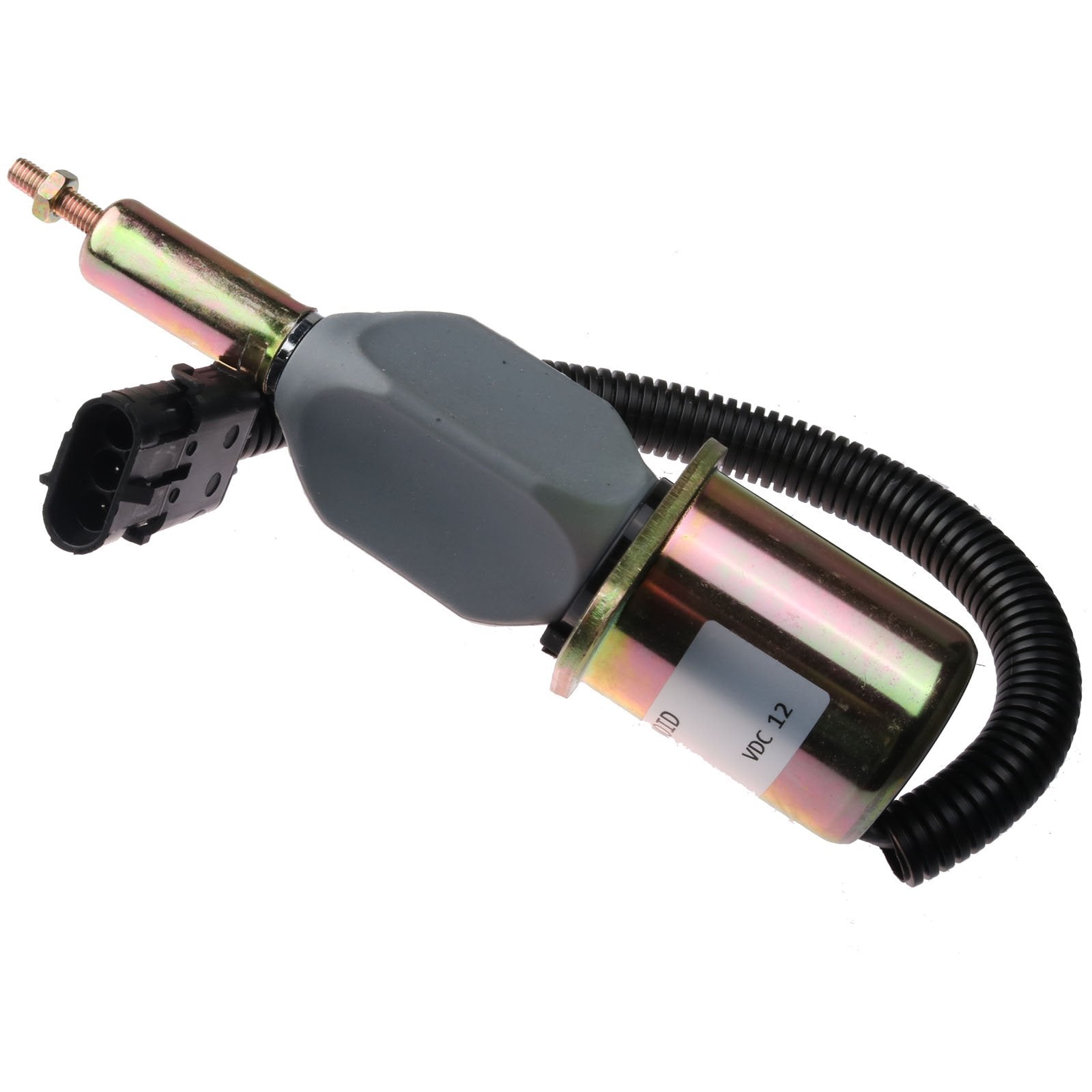 HOLDWELL Fuel Shutoff Solenoid J928160 compatible with Case IH 7110 7120 7130 7140 7150 7210 7220 7230 7240 7250 9310 9330