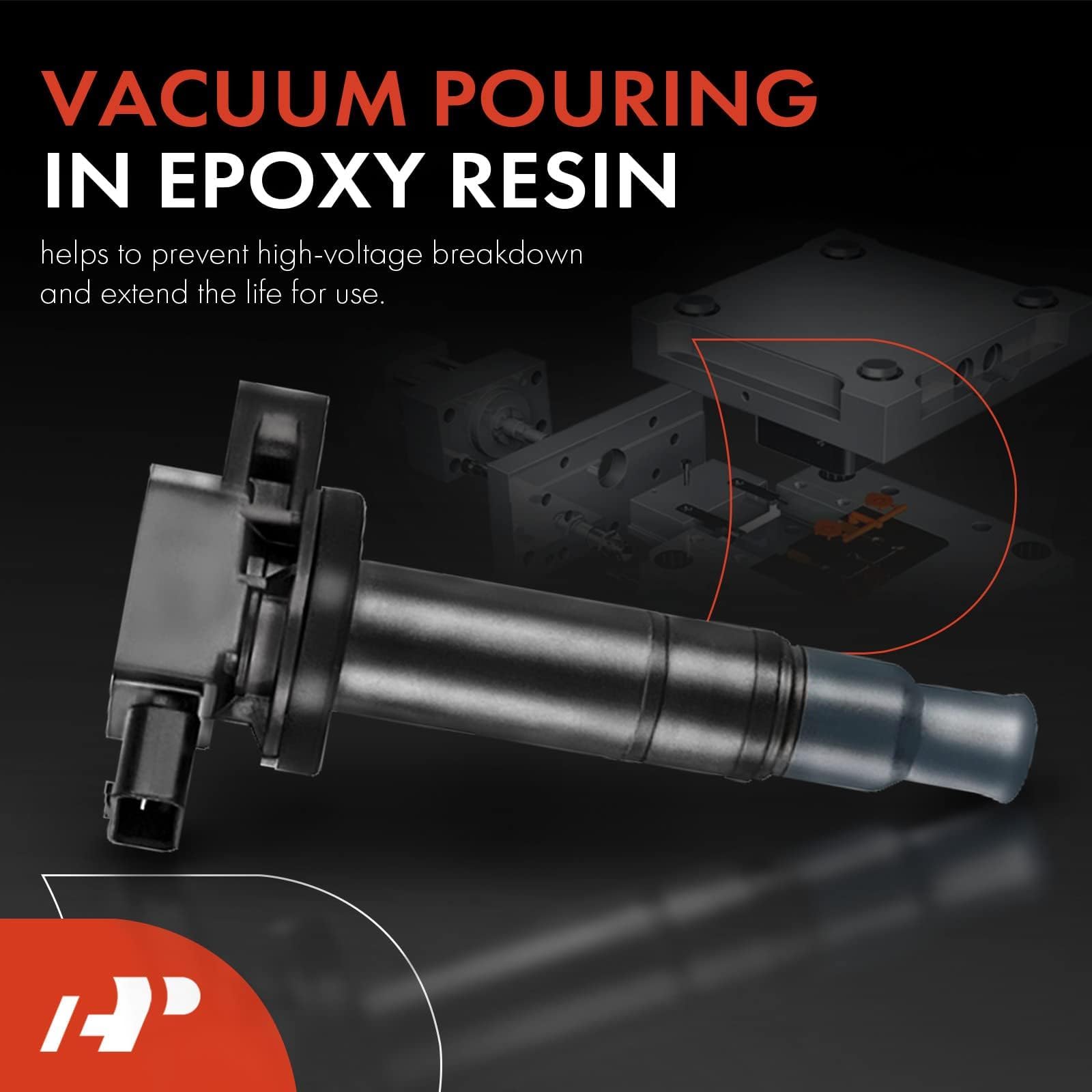 A-Premium 4Pcs Ignition Coil Packs Compatible With Toyota & Scion Vehicles - 1.3L 1.5L Dohc - Echo 2000-2005, Prius 2001-2009, P