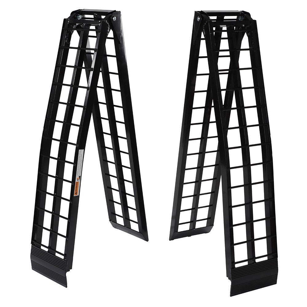 Motorhot 9ft Ramps Portable Aluminum Folding Ramps for UTV ATV Loading Ramps Truck Ramp Pack of 2 Black 1200 lbs Max (108L x 11.