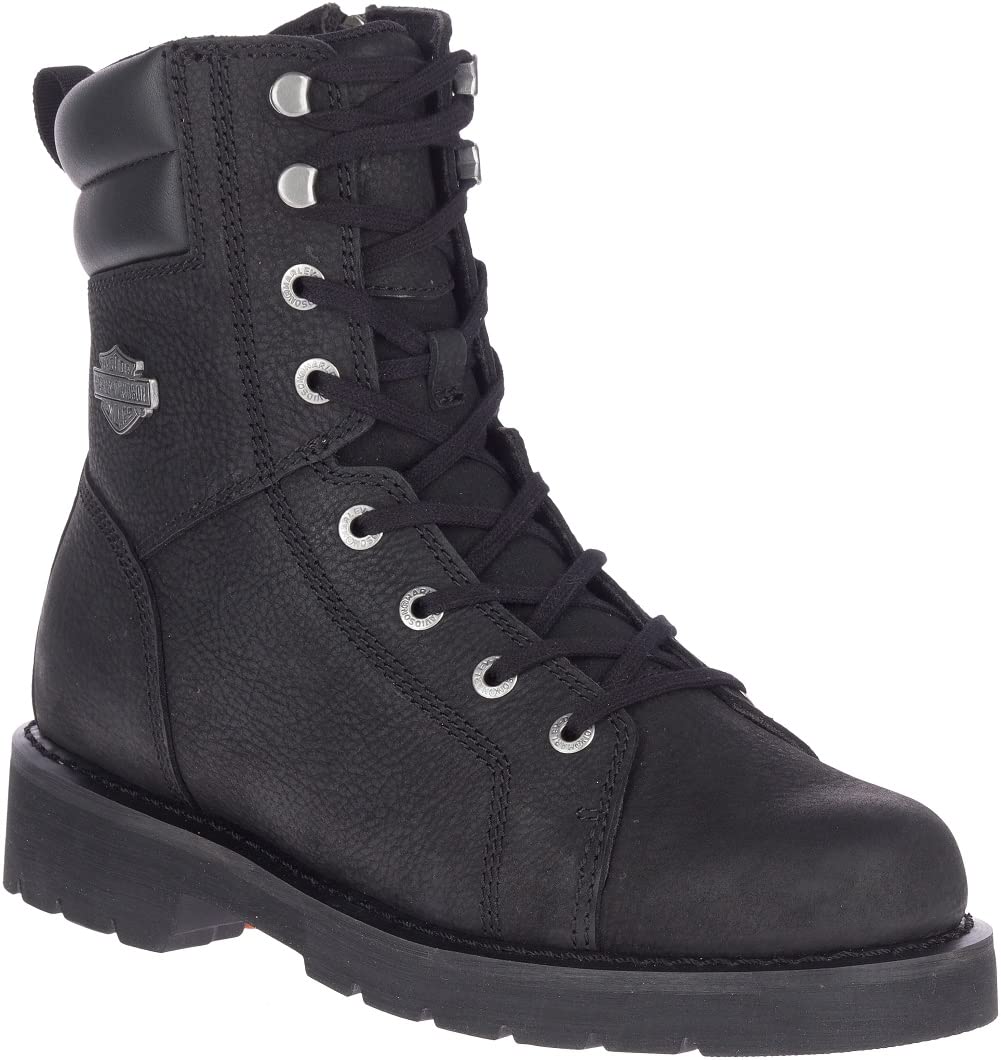 Harley-Davidson Men's Marxen 7.5-Inch Motorcycle Boots, D93805 (Black, 7.5)