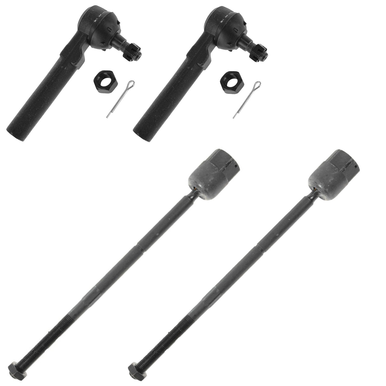 Trq Front Tie Rod Set Compatible With 1994-2004 Ford Mustang