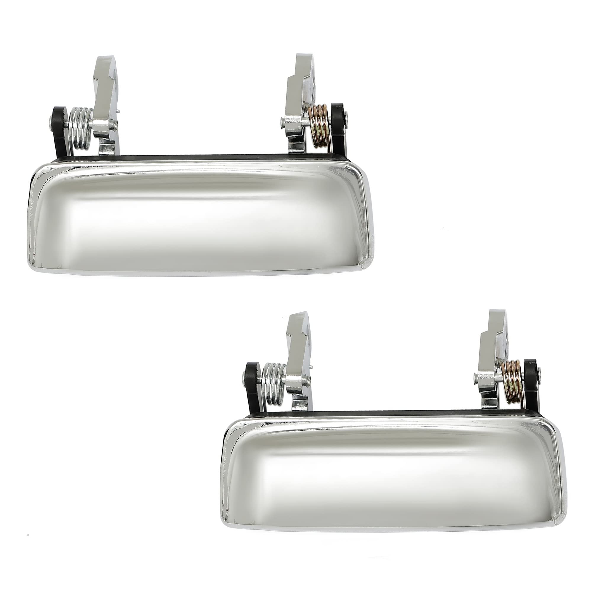 All Metal Exterior Door Handle Set Chrome, Compatible With 1998-2011 Ford Ranger, 2001-2010 Mazda B2300 B3000 B4000, Outside Fro