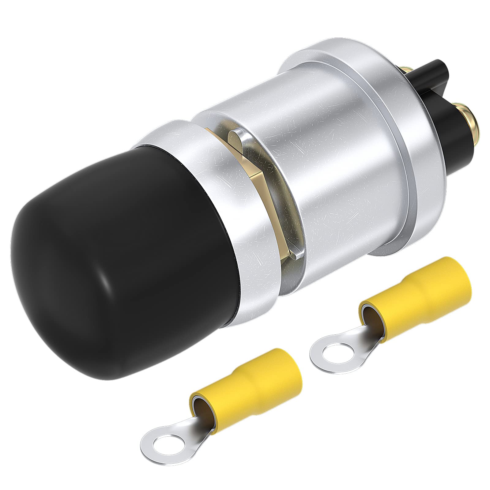 Daiertek Push Button Starter Switch 12V / 24V Waterproof Push Start Button 50A Heavy Duty Momentary Weatherproof For Horn Engine