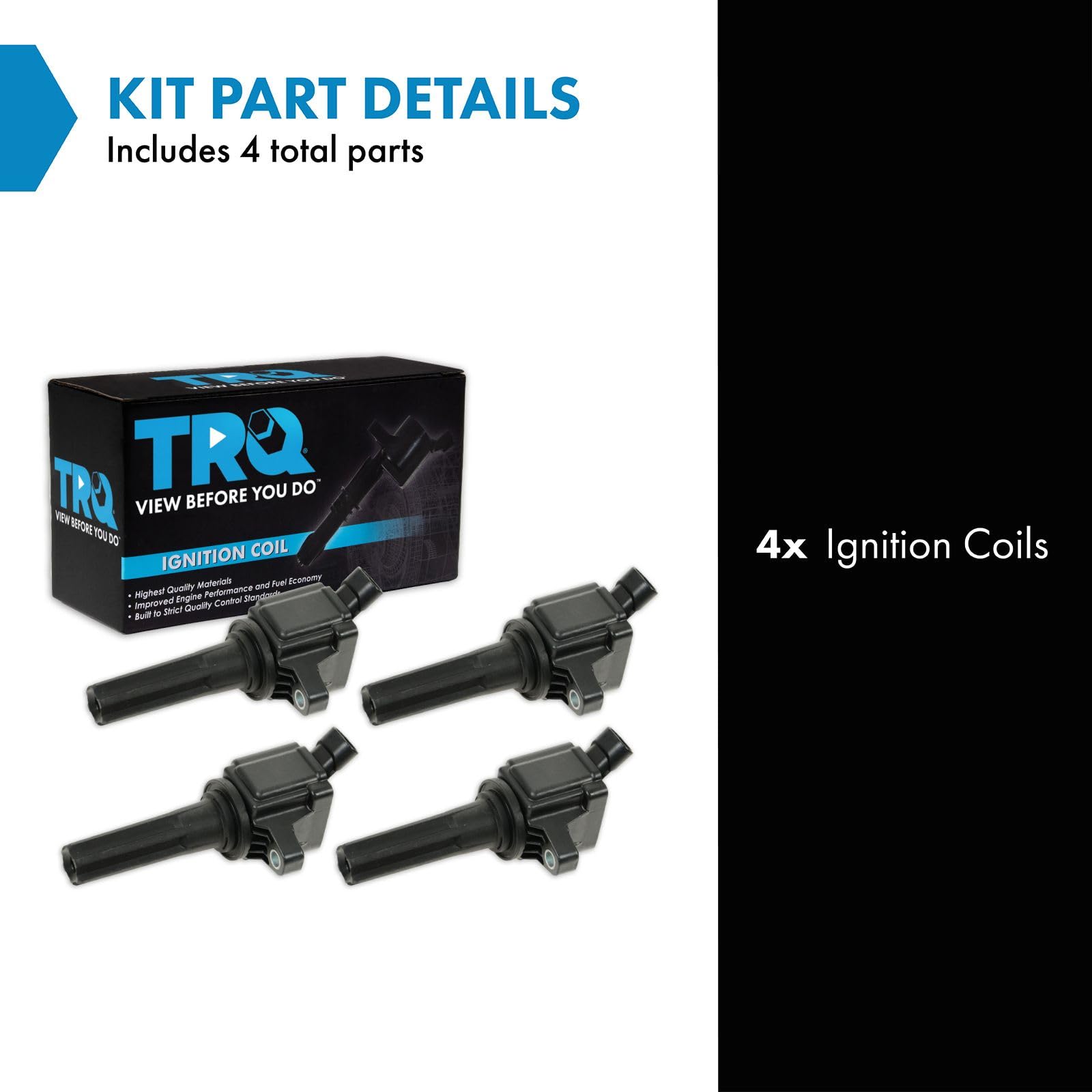 Trq Ignition Coil Set Compatible With 2007-2012 Chevrolet Colorado Gmc Canyon