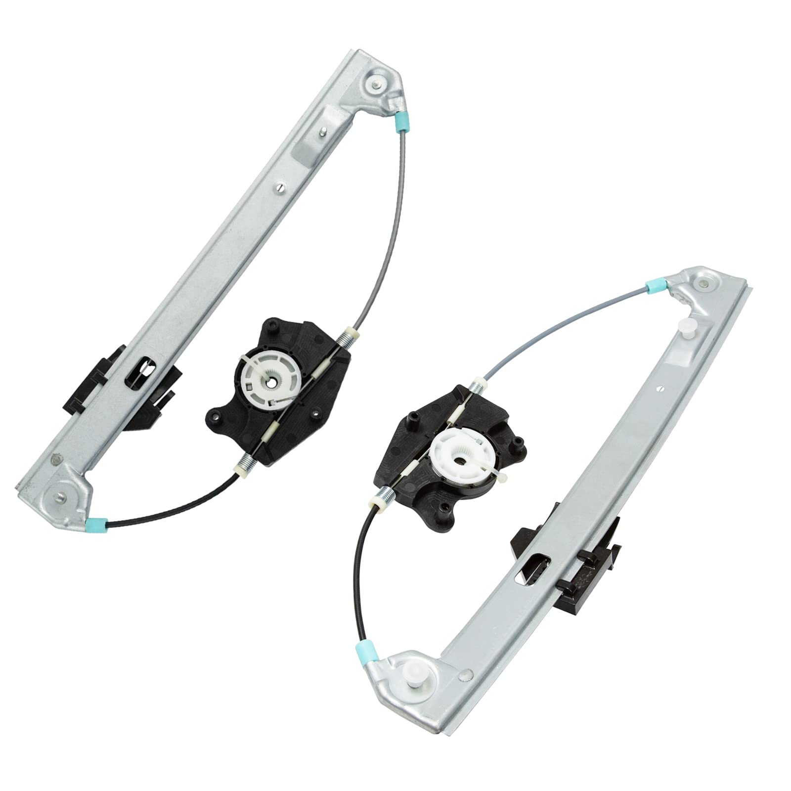 Trq Rear Power Window Regulator Set Compatible With 1999-2006 Volkswagen Golf 1999-2005 Jetta Vw1550102 Vw1551102