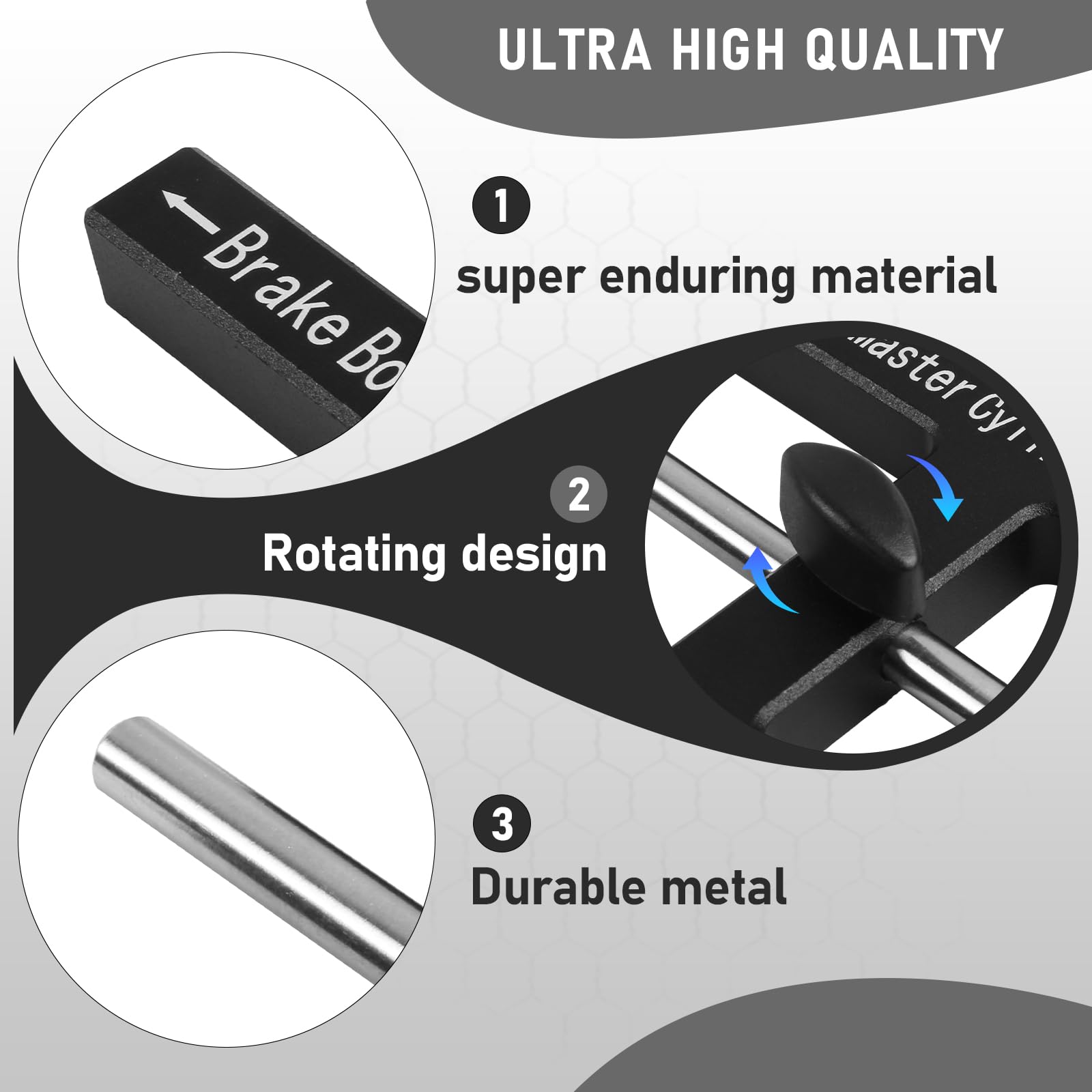 (Upgraded) Brake Adjustment Tool, Brake Booster Rod Adjustment Tool, Brake Booster With Master Cylinder,Pushrod Power For Adjust