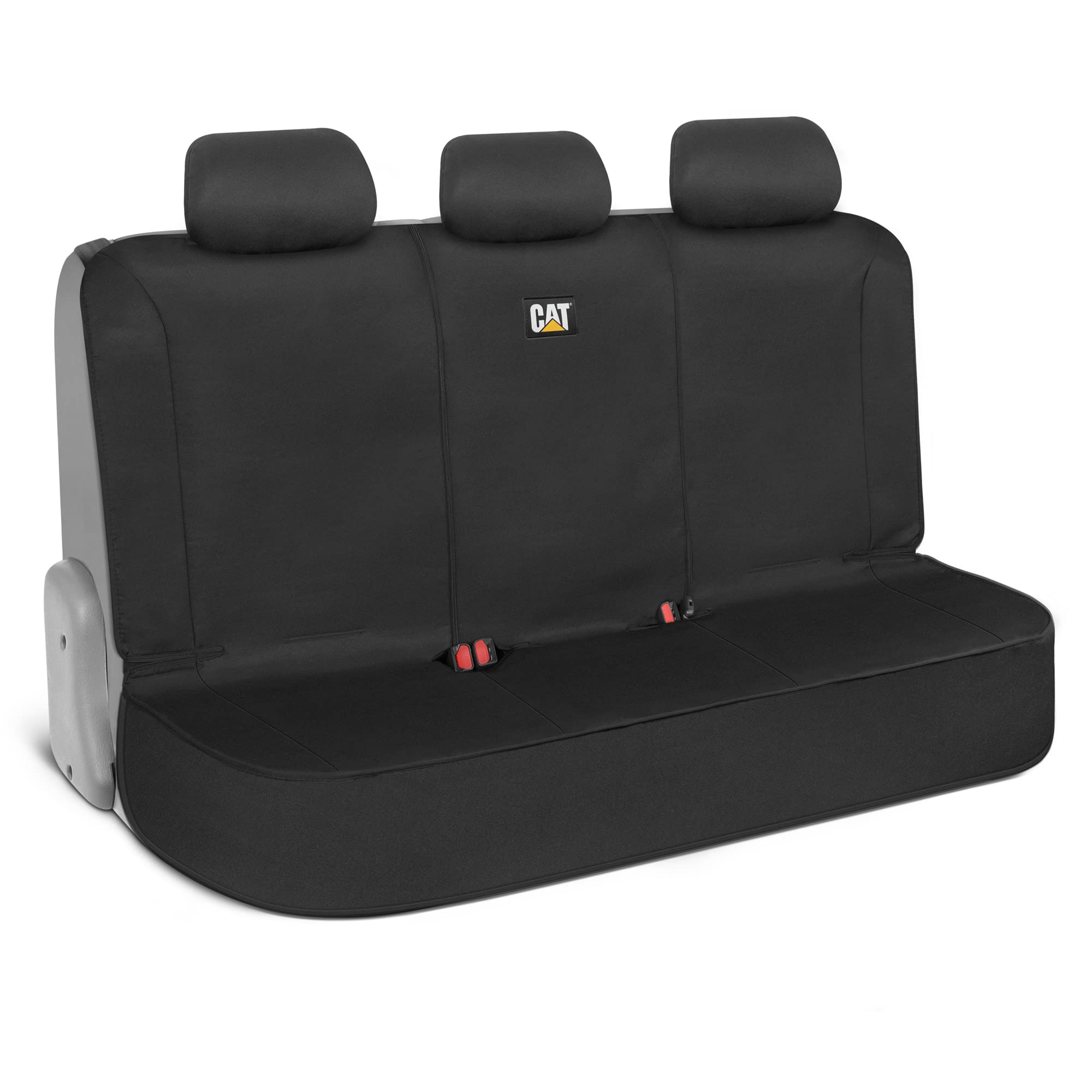 cATA Flexfit Seat cover for cars Trucks SUV, Zipper Split Rear Bench Protector with Durable canvas Material, Interior cover in B