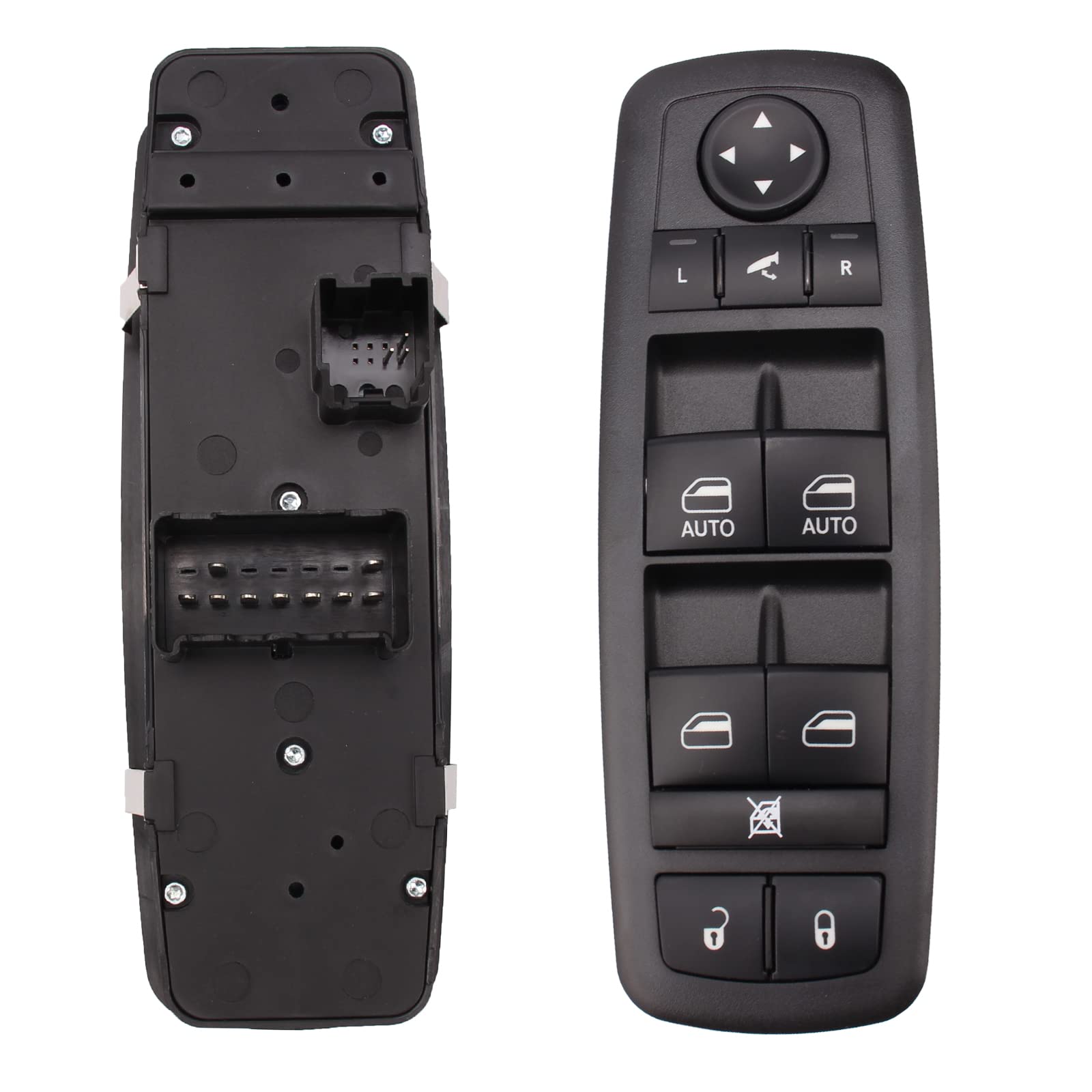 Power Window Switch Compatible With 2012-2015 Dodge Grand Caravan Chrysler Town & Country 2013-2015 Ram 1500 2500 3500 Oe:68110867Ab 68110867Aa Black