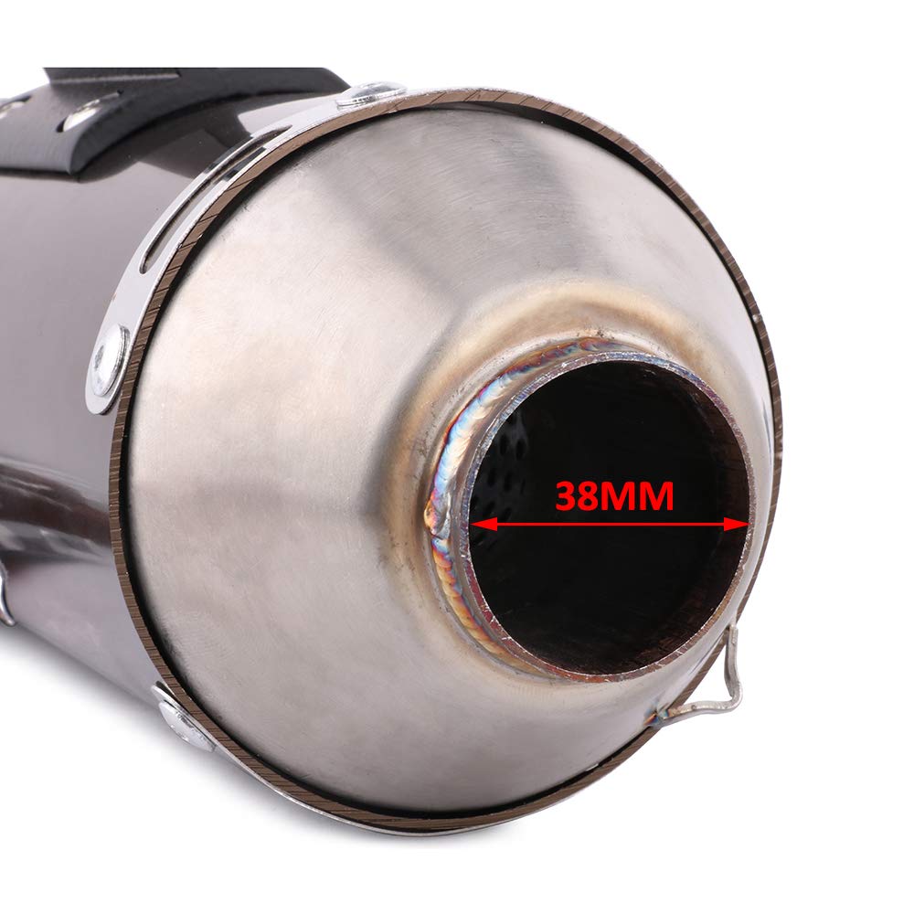 Jfg Racing Dirt Bike Slip On Exhaust,Motorcycle Muffler Pipe Full Kit For Crf150F Crf230F 2003-2017/Tao Tao Tbr7/Hawk 250-Red