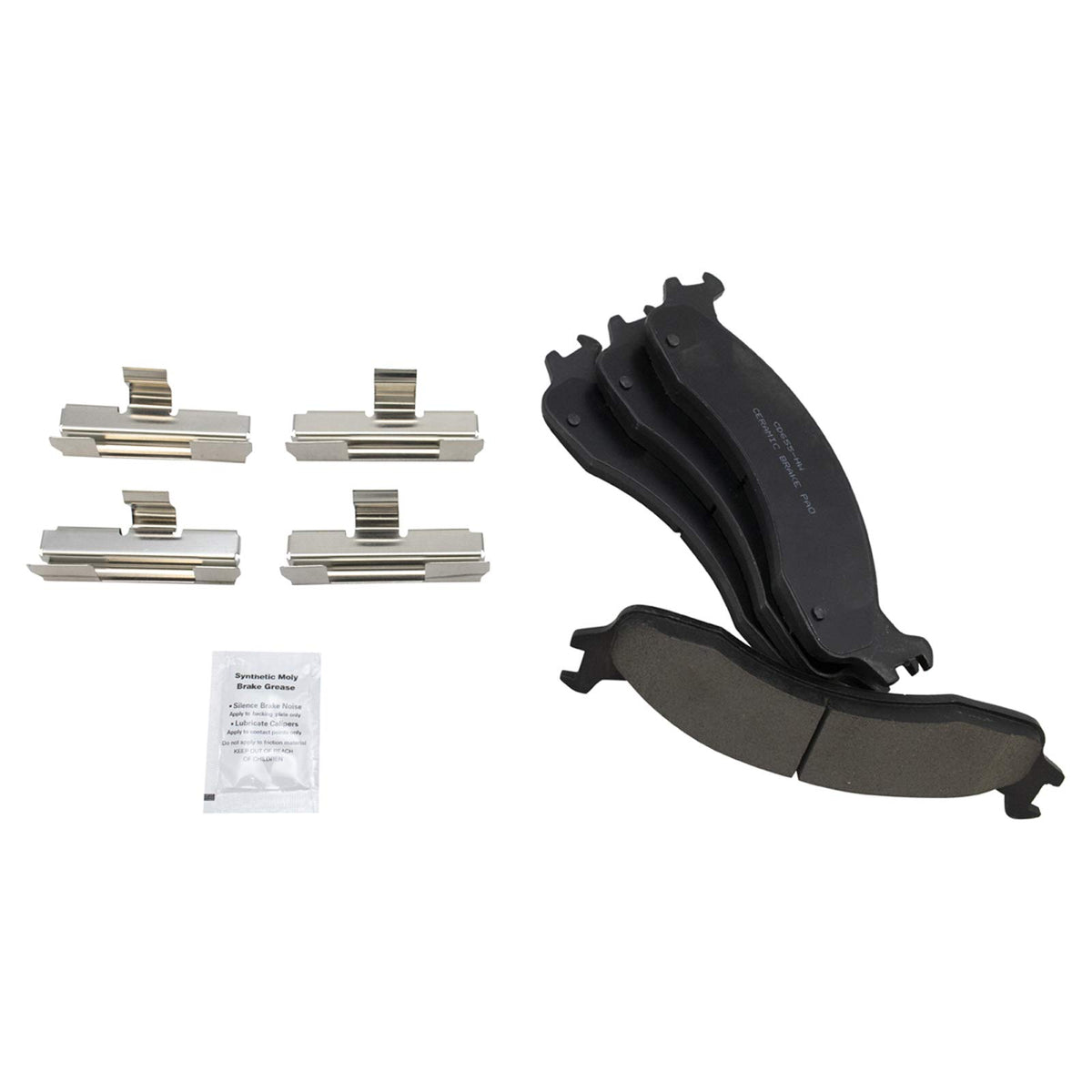 TRQ Front Posi Ceramic Brake Pad Kit - Fits B2500, E250, E350, F250, F350, Ram 2500, Ram 3500 Trucks & Vans