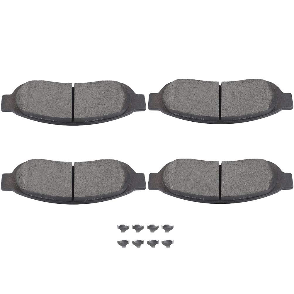 Cciyu D1067 Professional Ceramic Rear Brake Pads Set Fit For 2005-2012 For Ford For F-250 Super Duty,2005-2012 For Ford For F-35