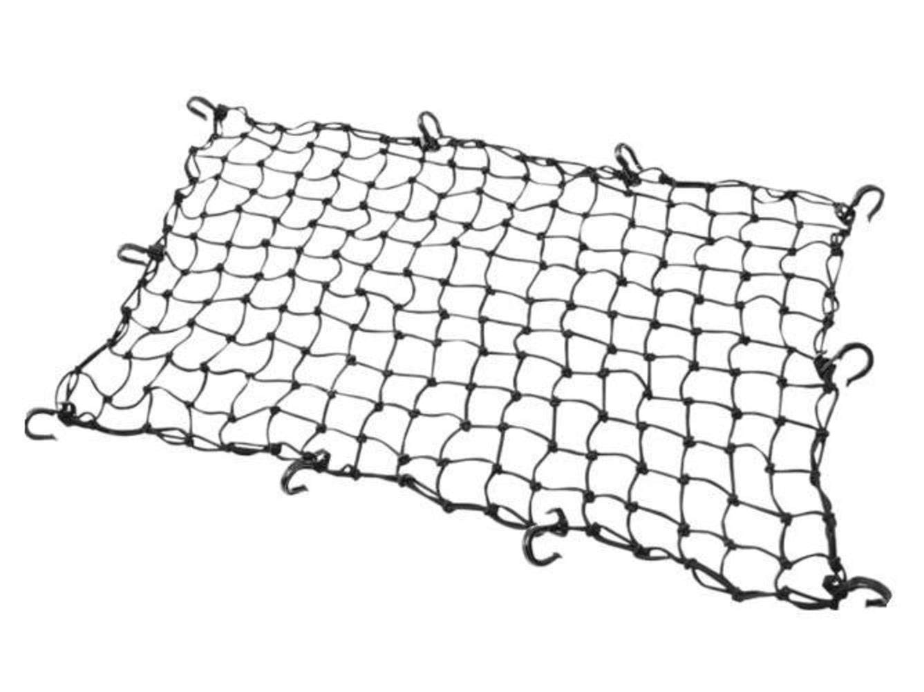 Powertye 24In X 36In Elastic Cargo Net With 10 Adjustable Hooks And Tight 2In X 2In Mesh.