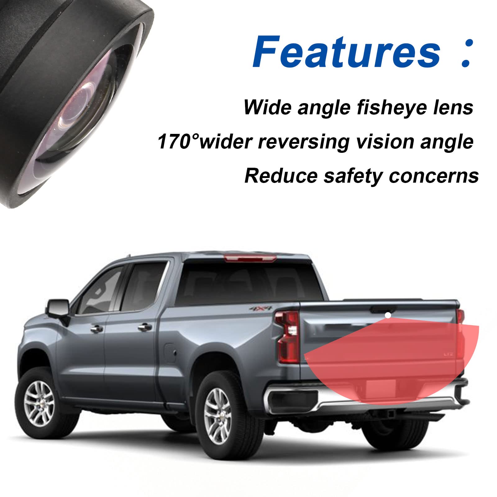 Backup Camera Rear View Camera Compatible With Chevy Silverado Gmc Sierra 1500 2500Hd 3500Hd 2016 2017 2018 2019 Replaces # 2324