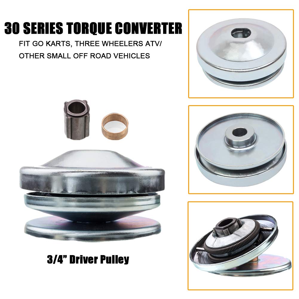 Moosun 30 Series Torque Converter Driver Clutch 3/4' Bore Go Kart For Comet 219552 5957