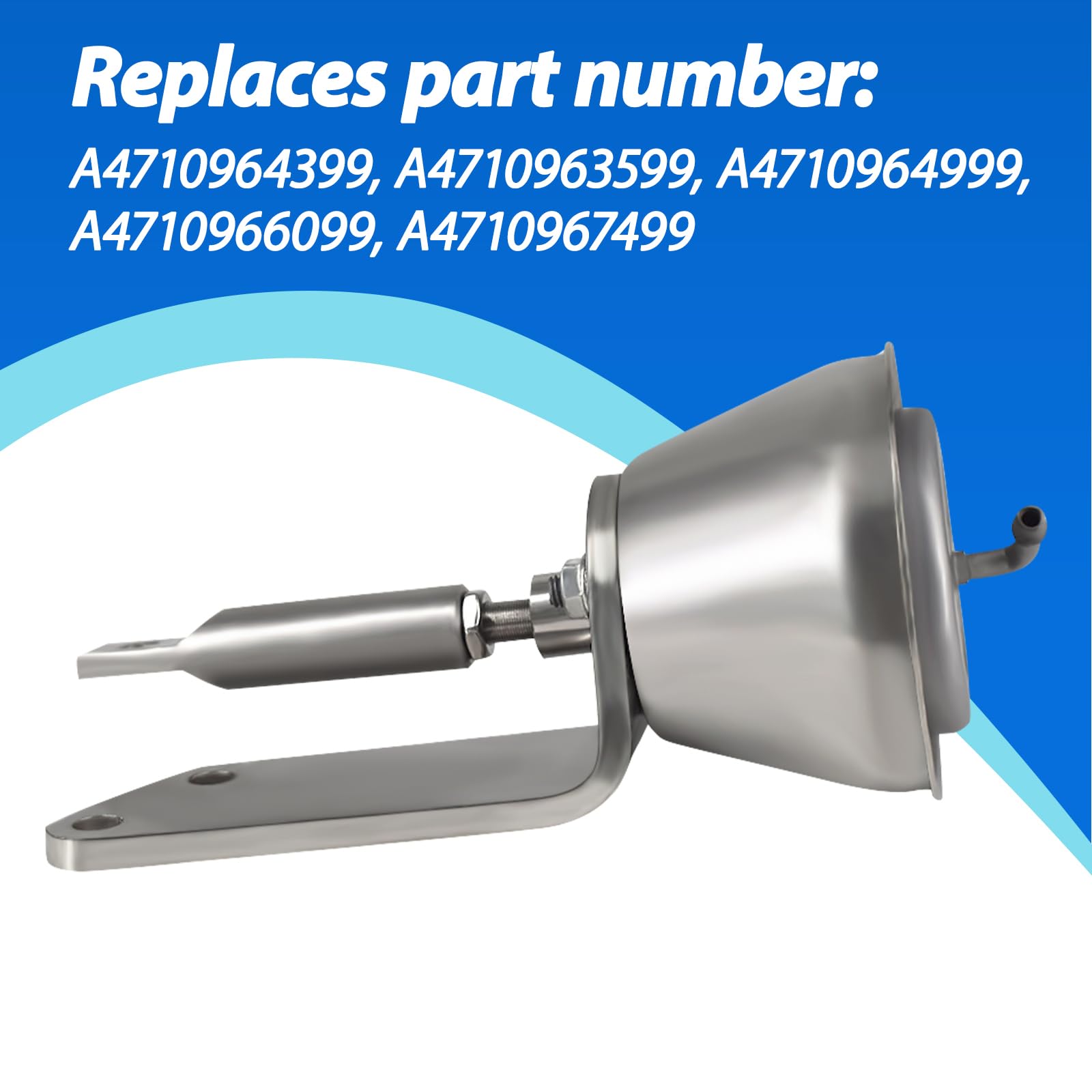 Turbocharger Wastegate Actuator With Heat Shield Fits For Detroit Diesel Dd13 Dd15 Replaces A4710964399 A4710963599 A4710964999