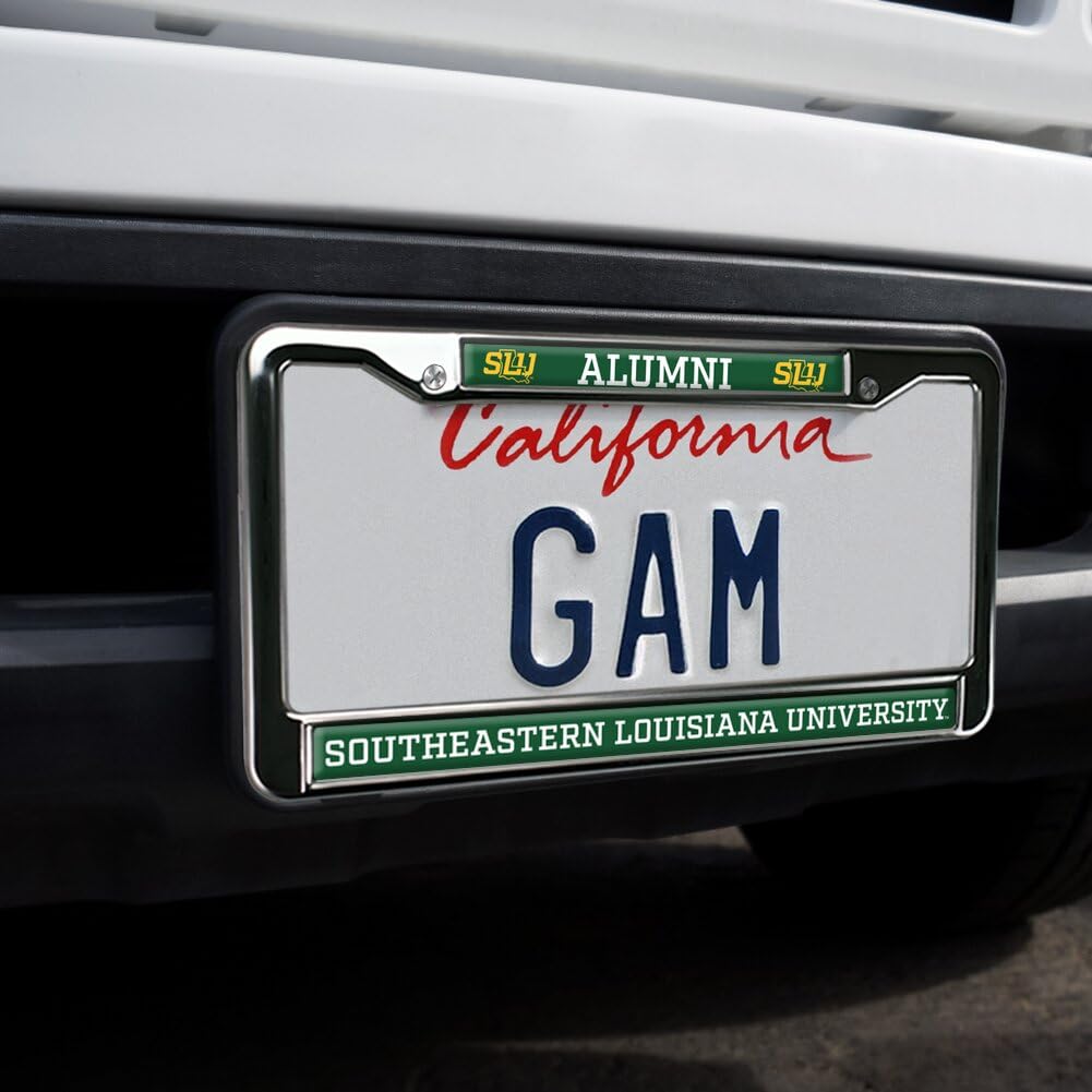 GRAPHICS & MORE Full Size Metal License Plate Frame - Southeastern Louisiana Lions Alumni