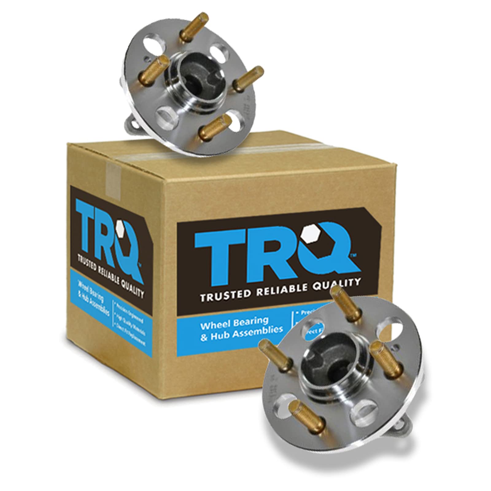 Trq Rear Wheel Hub Bearings Assembly Set Compatible With 2007-2011 Hyundai Accent 2006-2011 Kia Rio Rio5